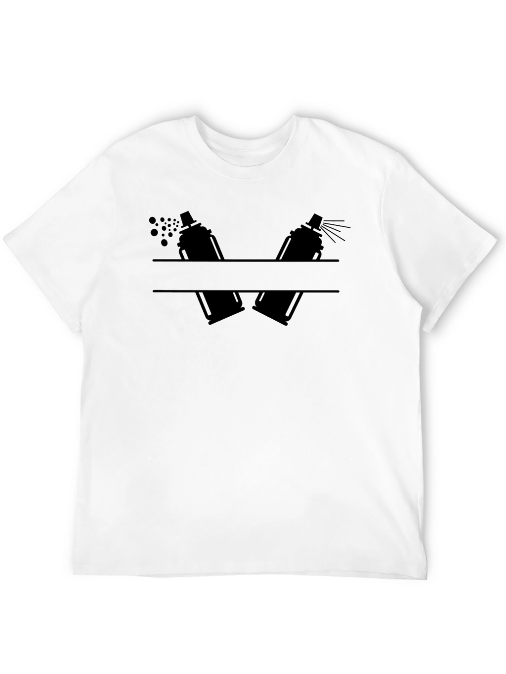 Spray Paint Artist Tee - Black Graphic T-Shirt
