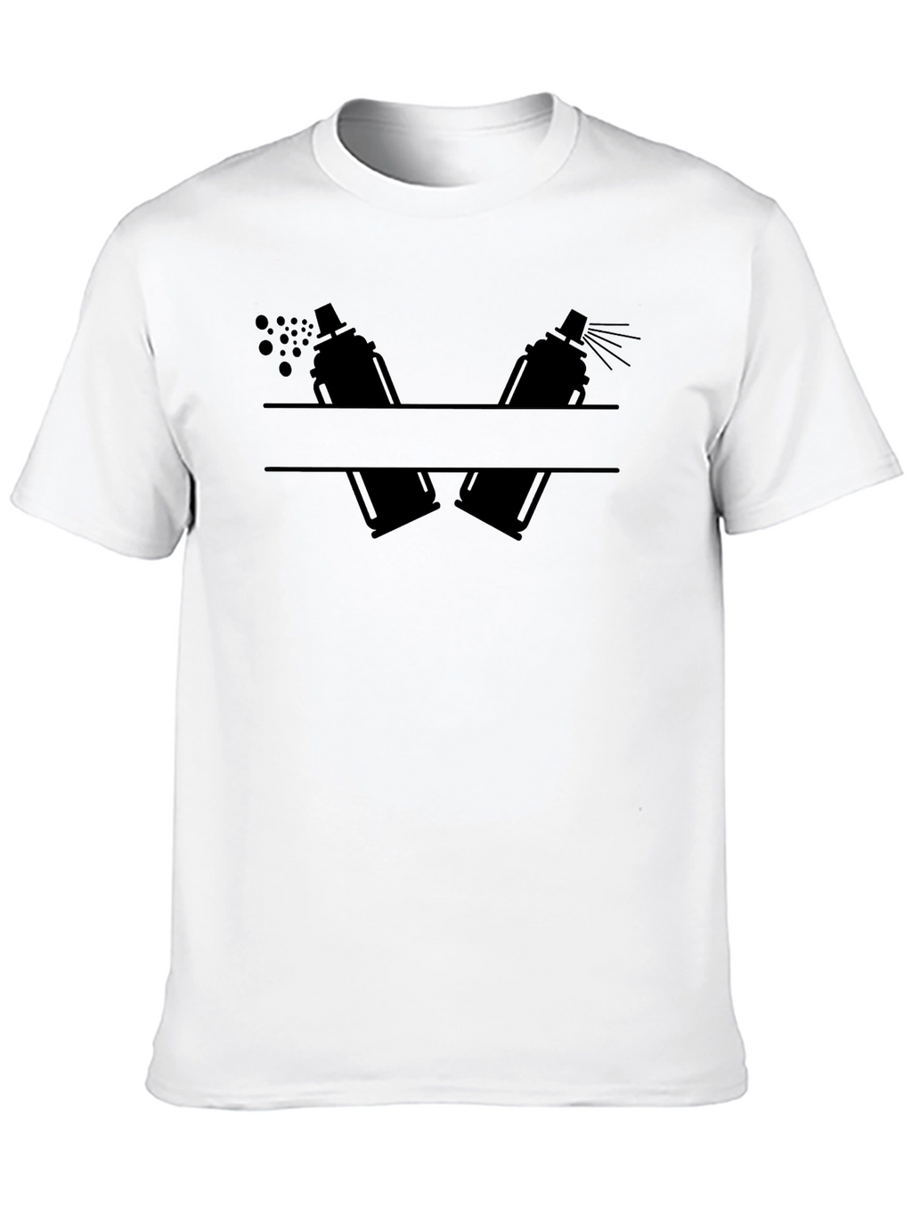 Spray Paint Artist Tee - Black Graphic T-Shirt