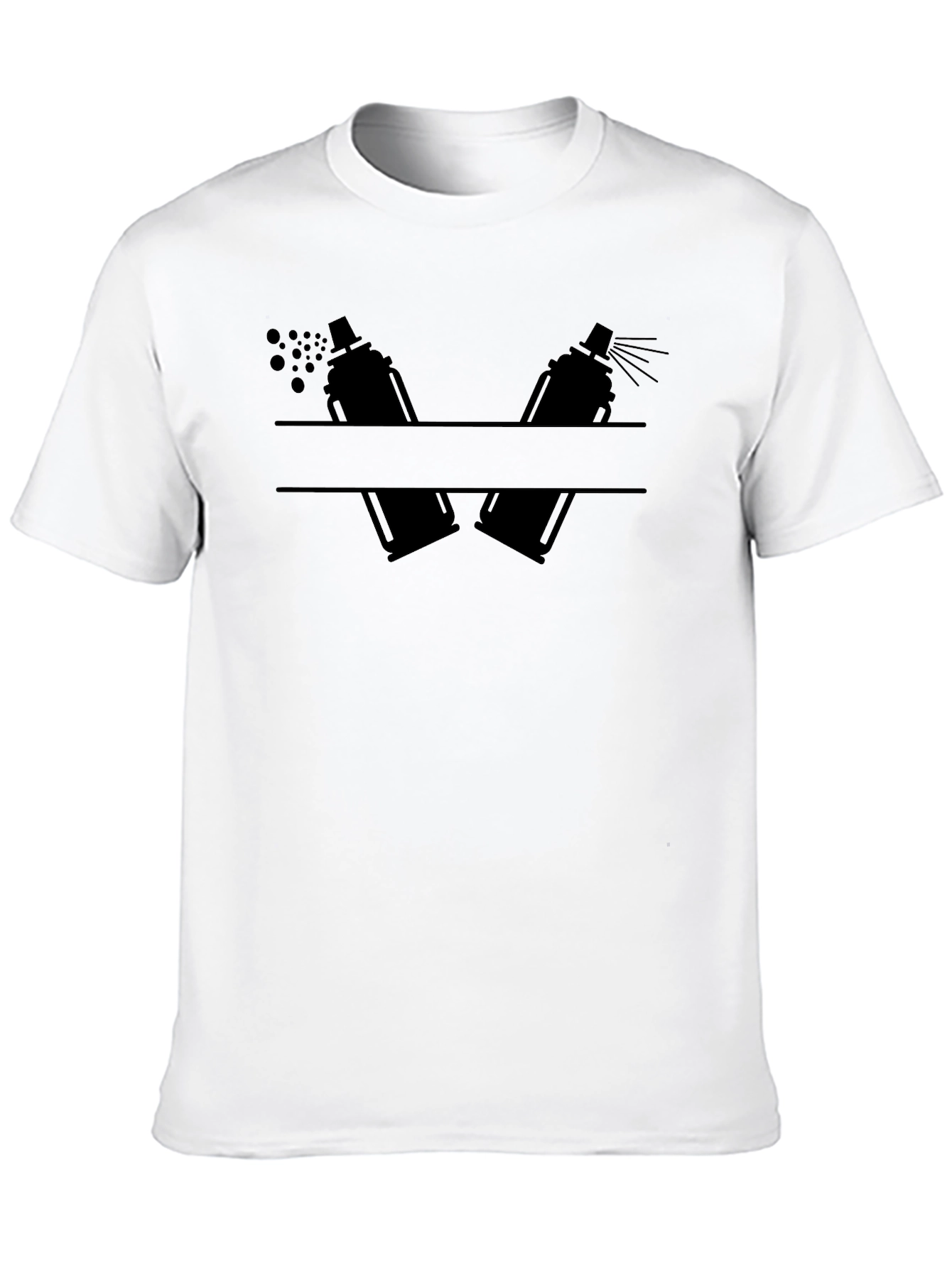 Spray Paint Artist Tee - Black Graphic T-Shirt