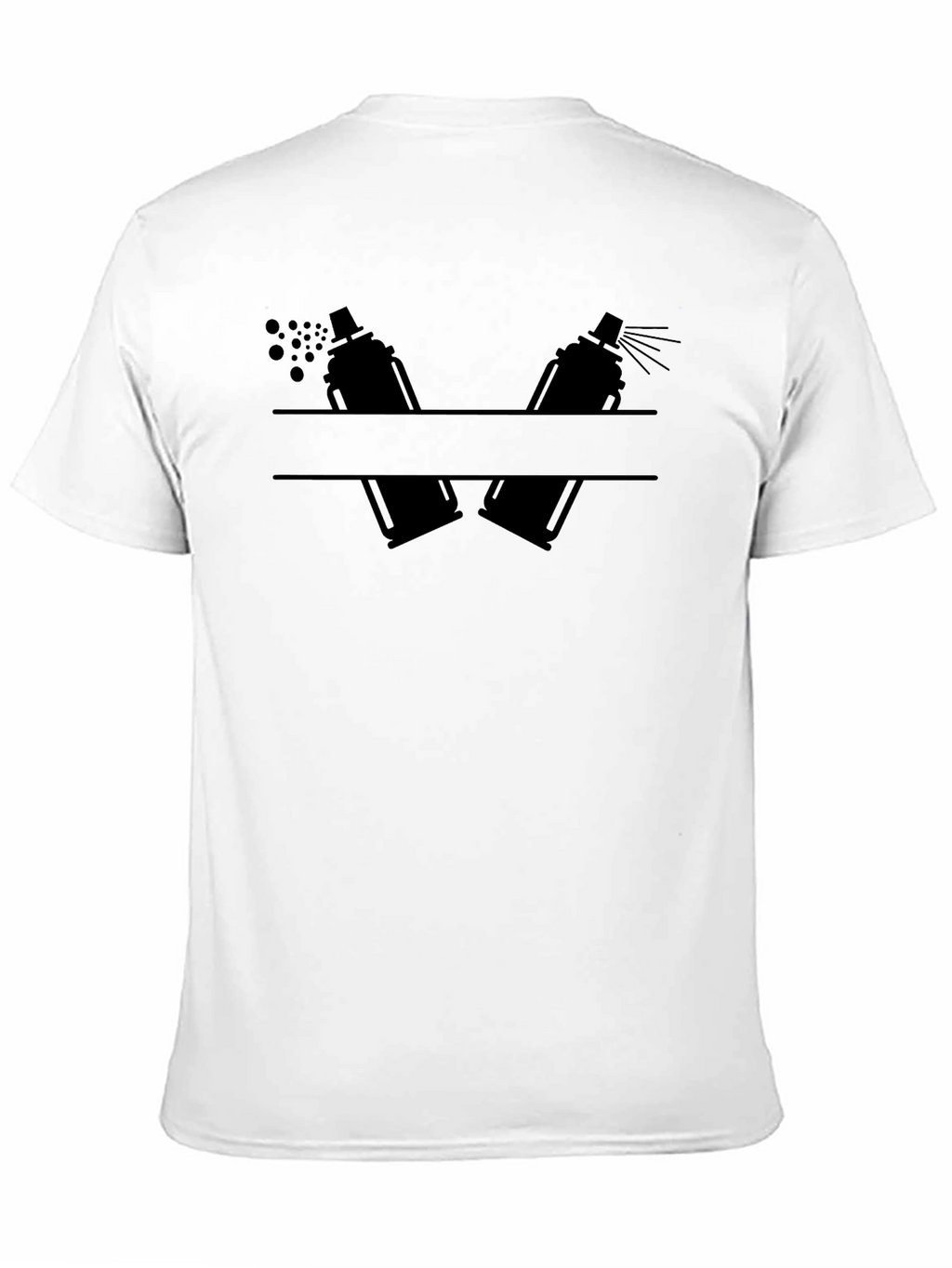 Spray Paint Artist Tee - Black Graphic T-Shirt
