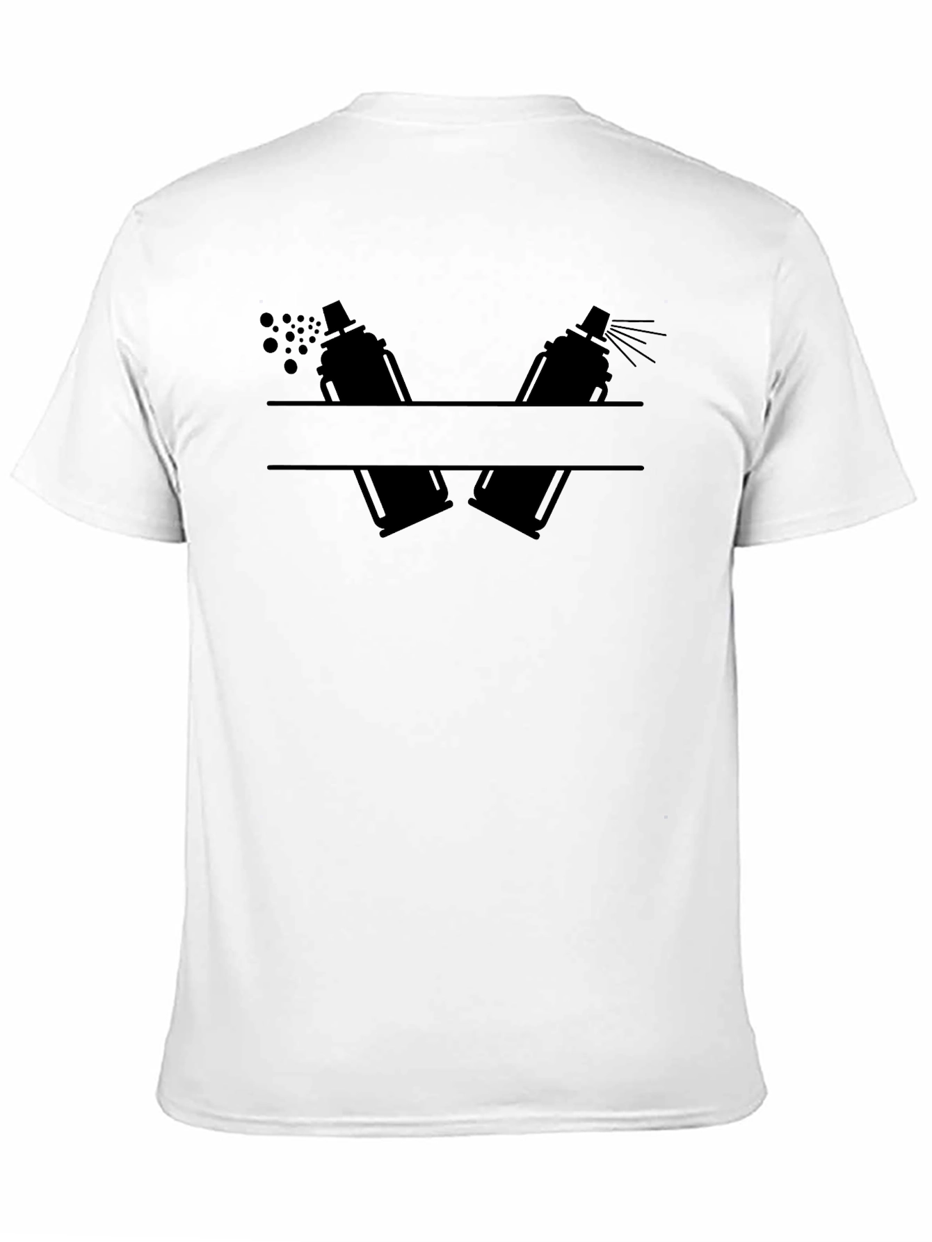 Spray Paint Artist Tee - Black Graphic T-Shirt