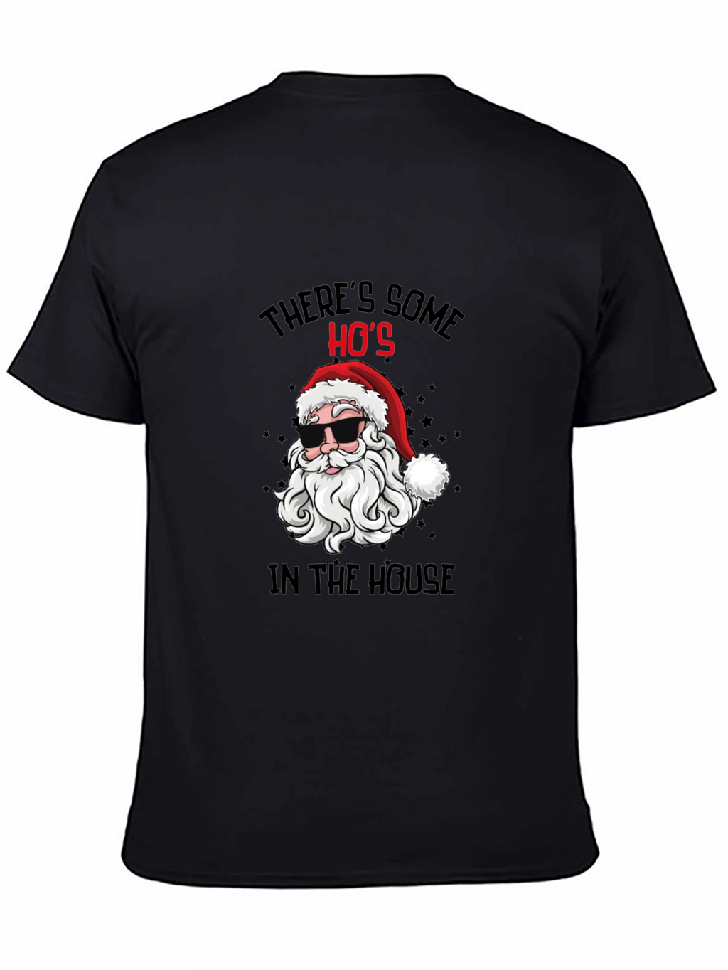 Cool Santa Christmas T-Shirt: Theres Some Hos