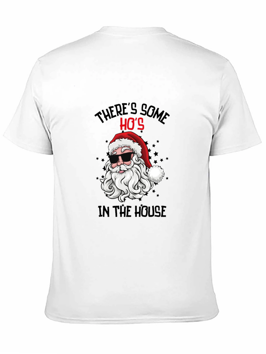 Cool Santa Christmas T-Shirt: Theres Some Hos