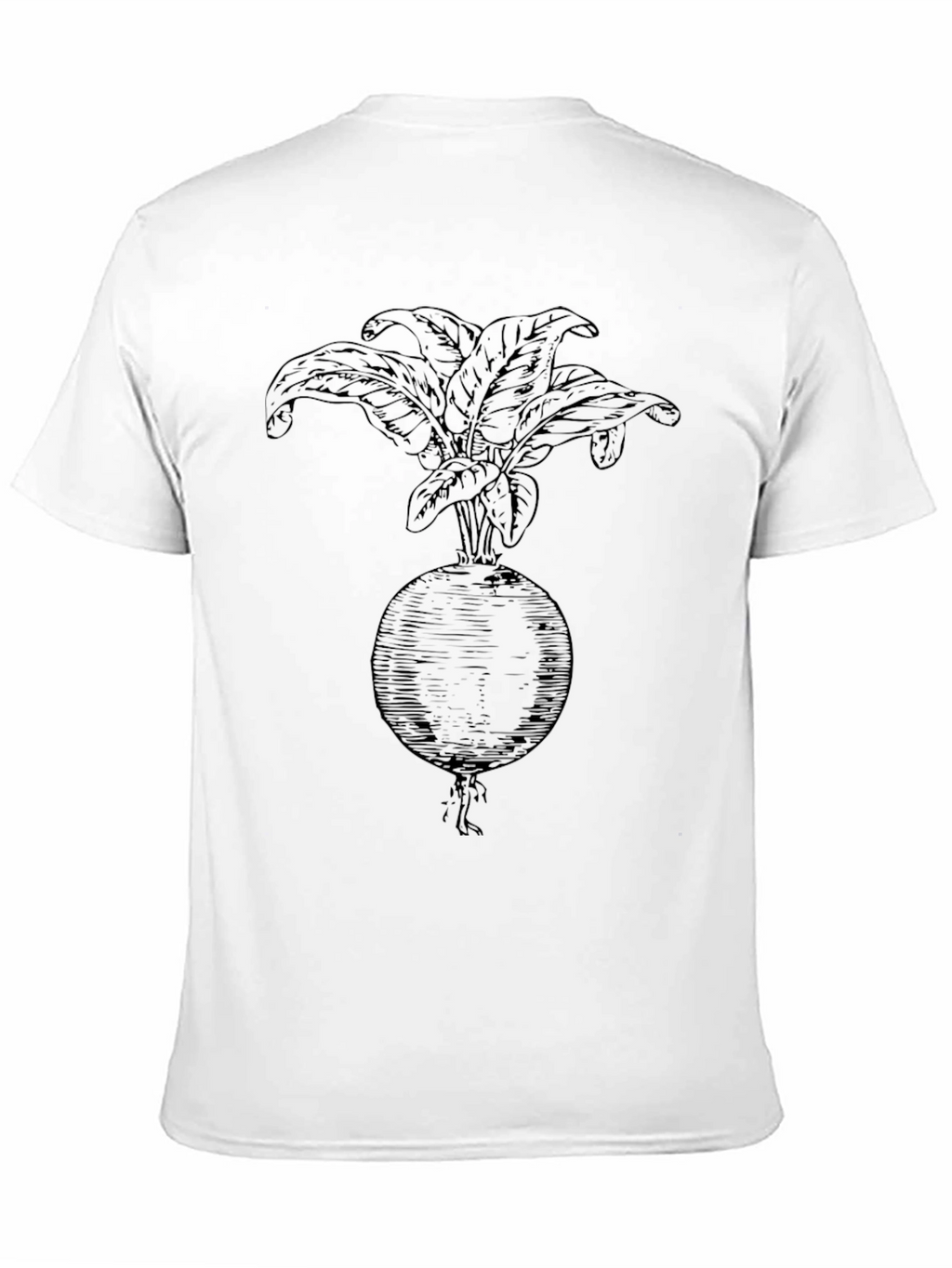 Radish Graphic Tee - Bold Black Cotton Shirt