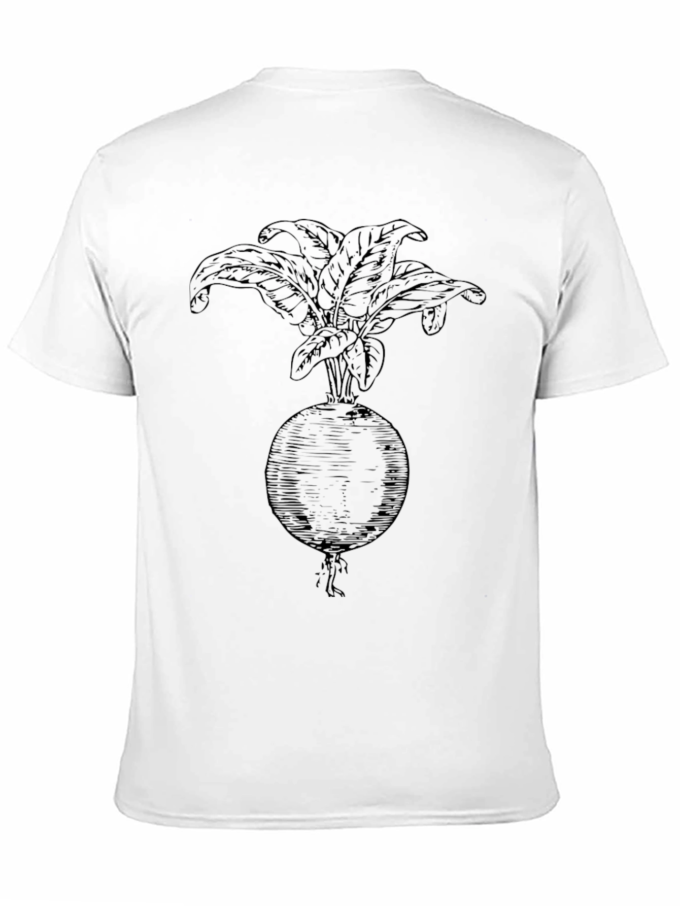 Radish Graphic Tee - Bold Black Cotton Shirt