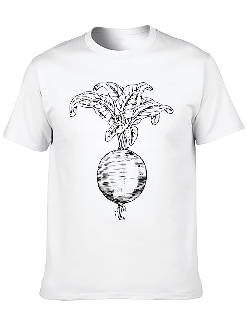 Radish Graphic Tee - Bold Black Cotton Shirt