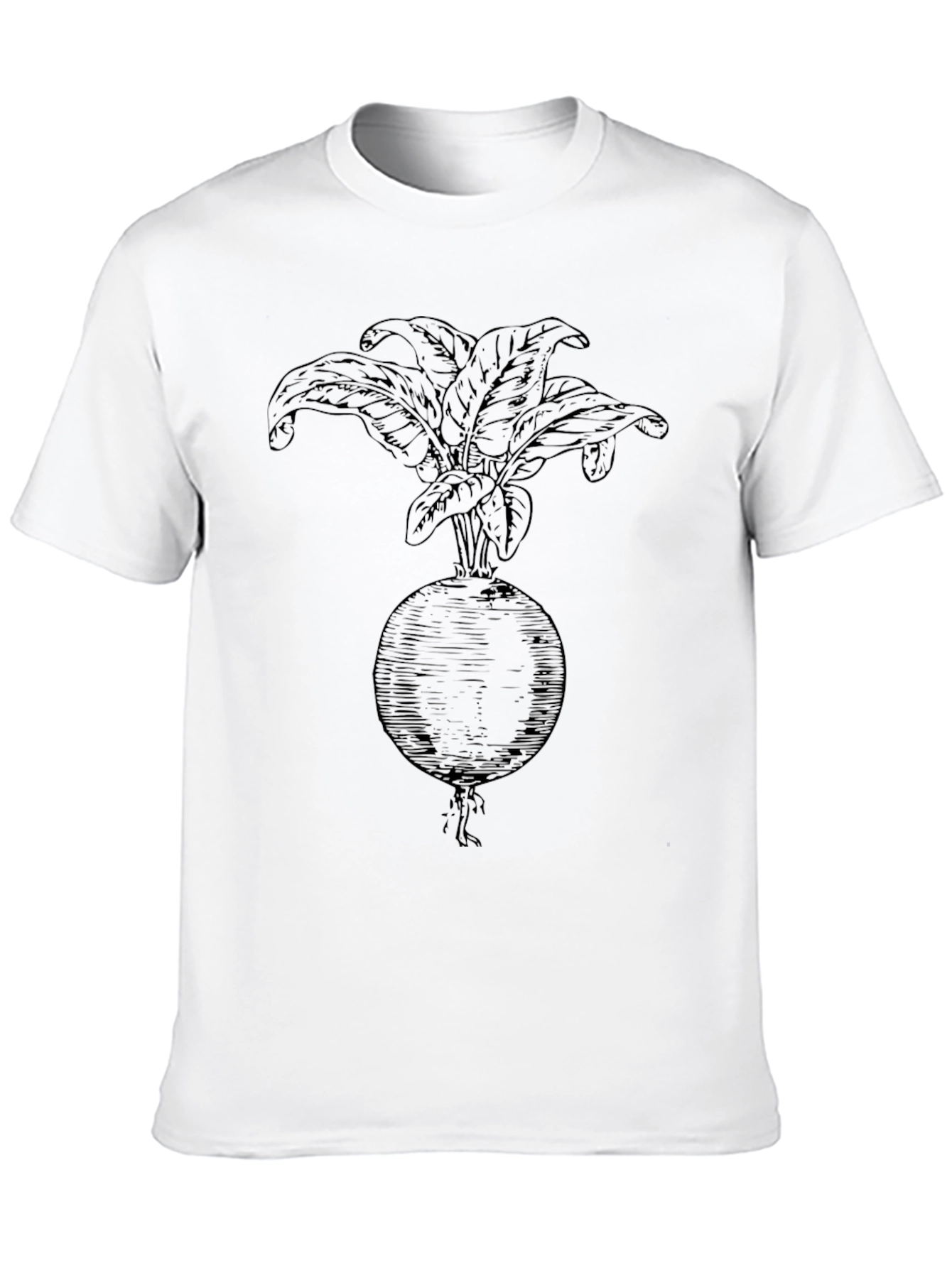 Radish Graphic Tee - Bold Black Cotton Shirt