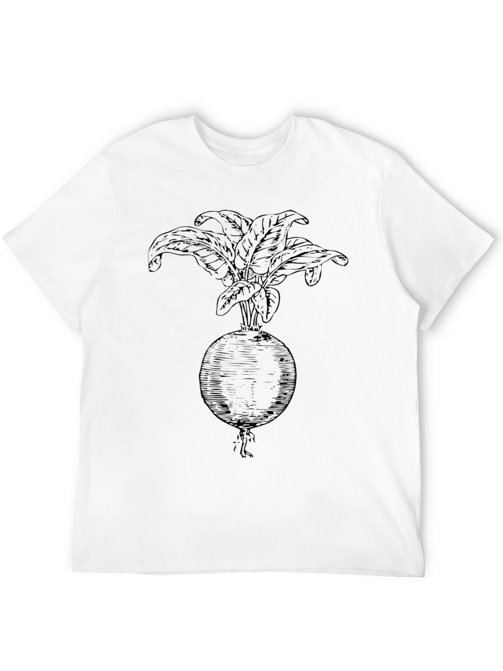 Radish Graphic Tee - Bold Black Cotton Shirt
