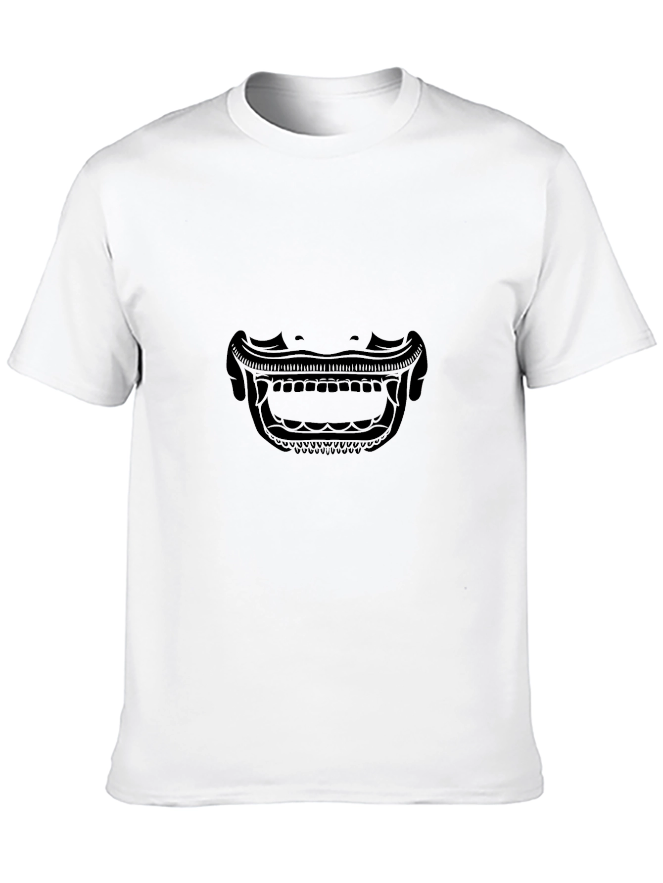 Samurai Mask Graphic Tee - Mens Black T-Shirt