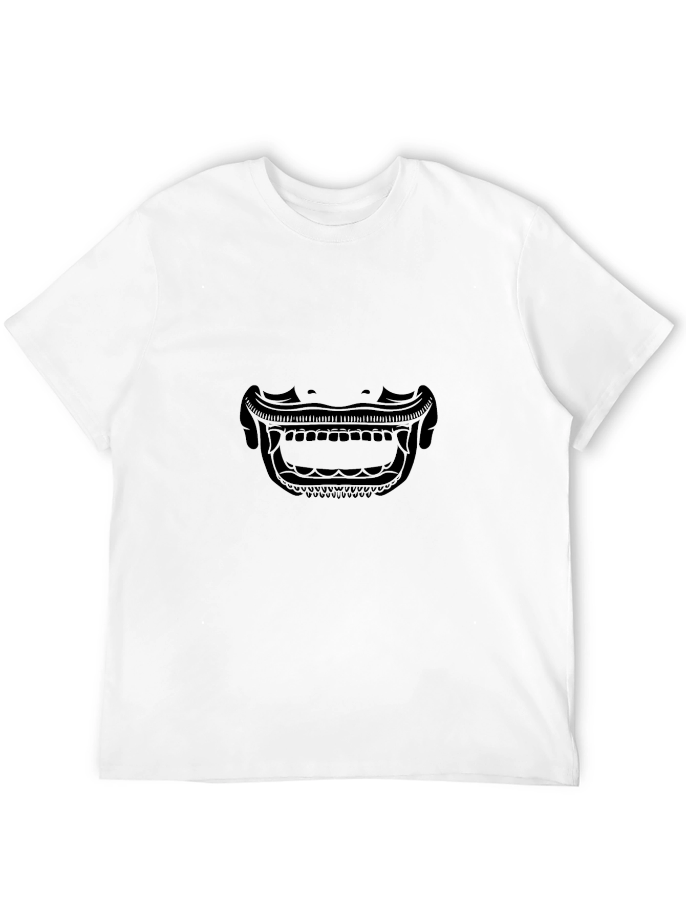 Samurai Mask Graphic Tee - Mens Black T-Shirt