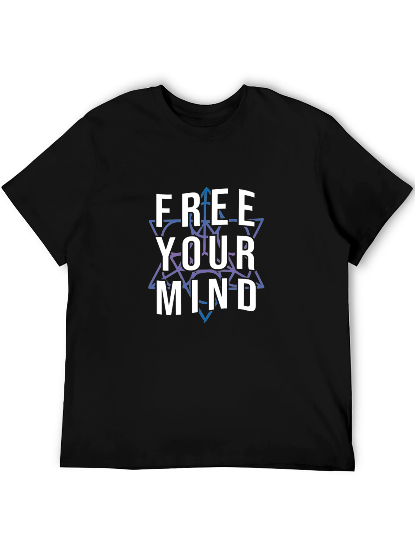 Free Your Mind Graphic Tee - Stylish Black T-Shirt