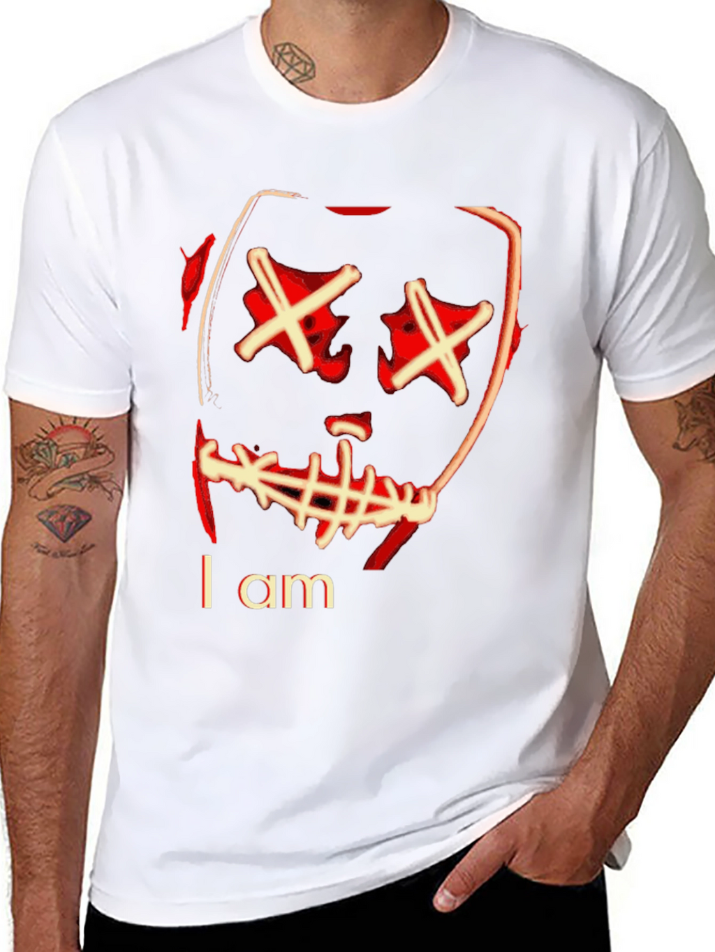 I Am Purge Mask Graphic T-Shirt
