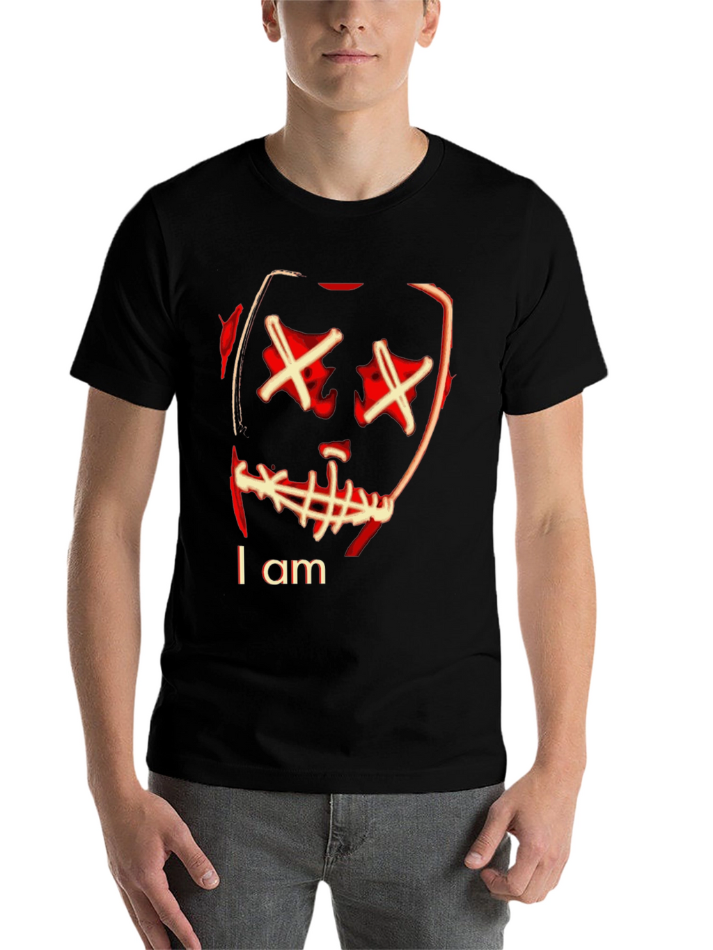 I Am Purge Mask Graphic T-Shirt