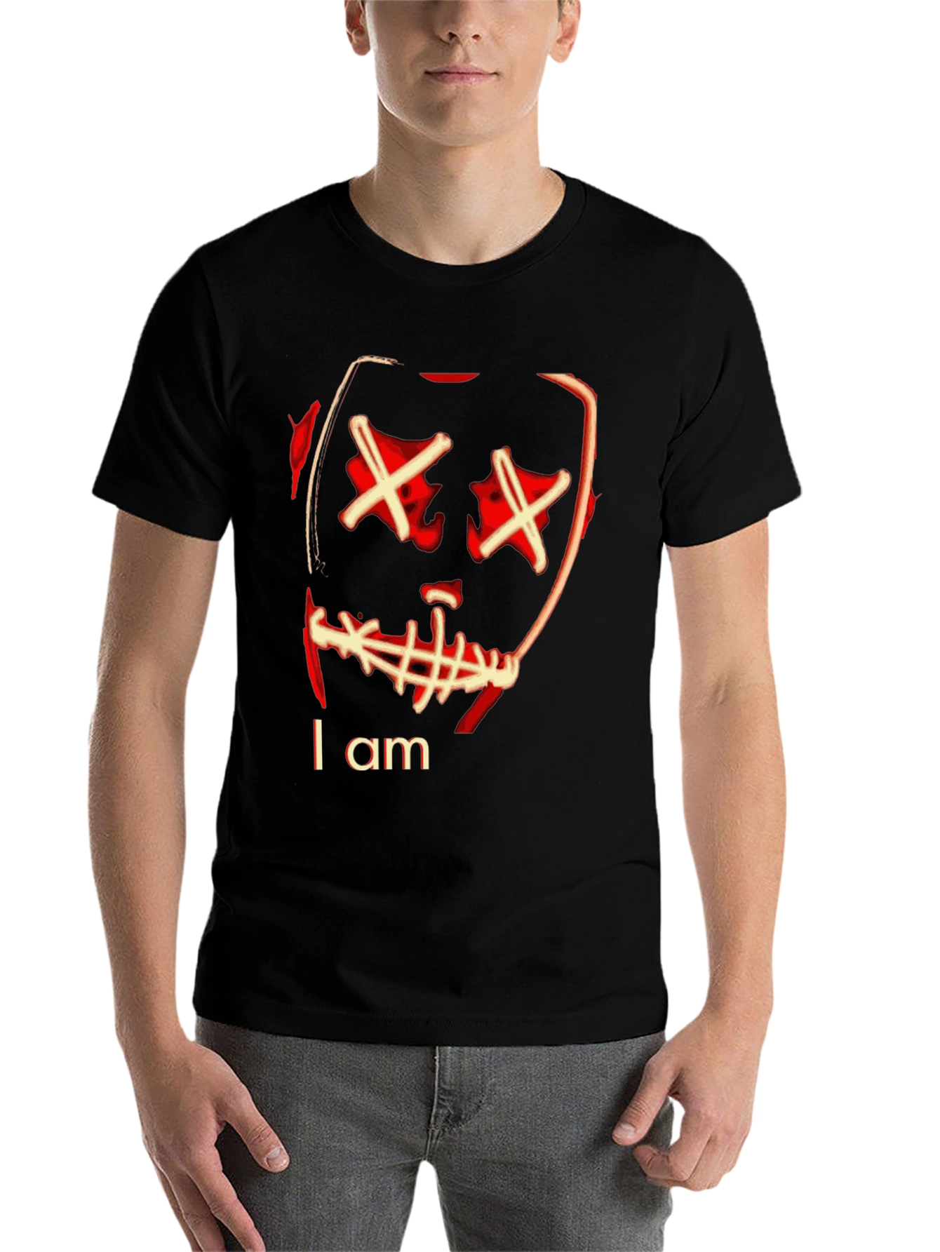 I Am Purge Mask Graphic T-Shirt