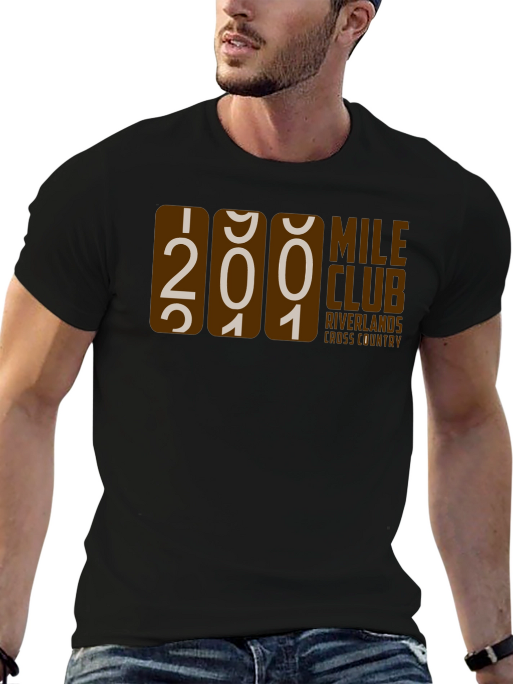 201 Mile Club Cross Country Black T-Shirt