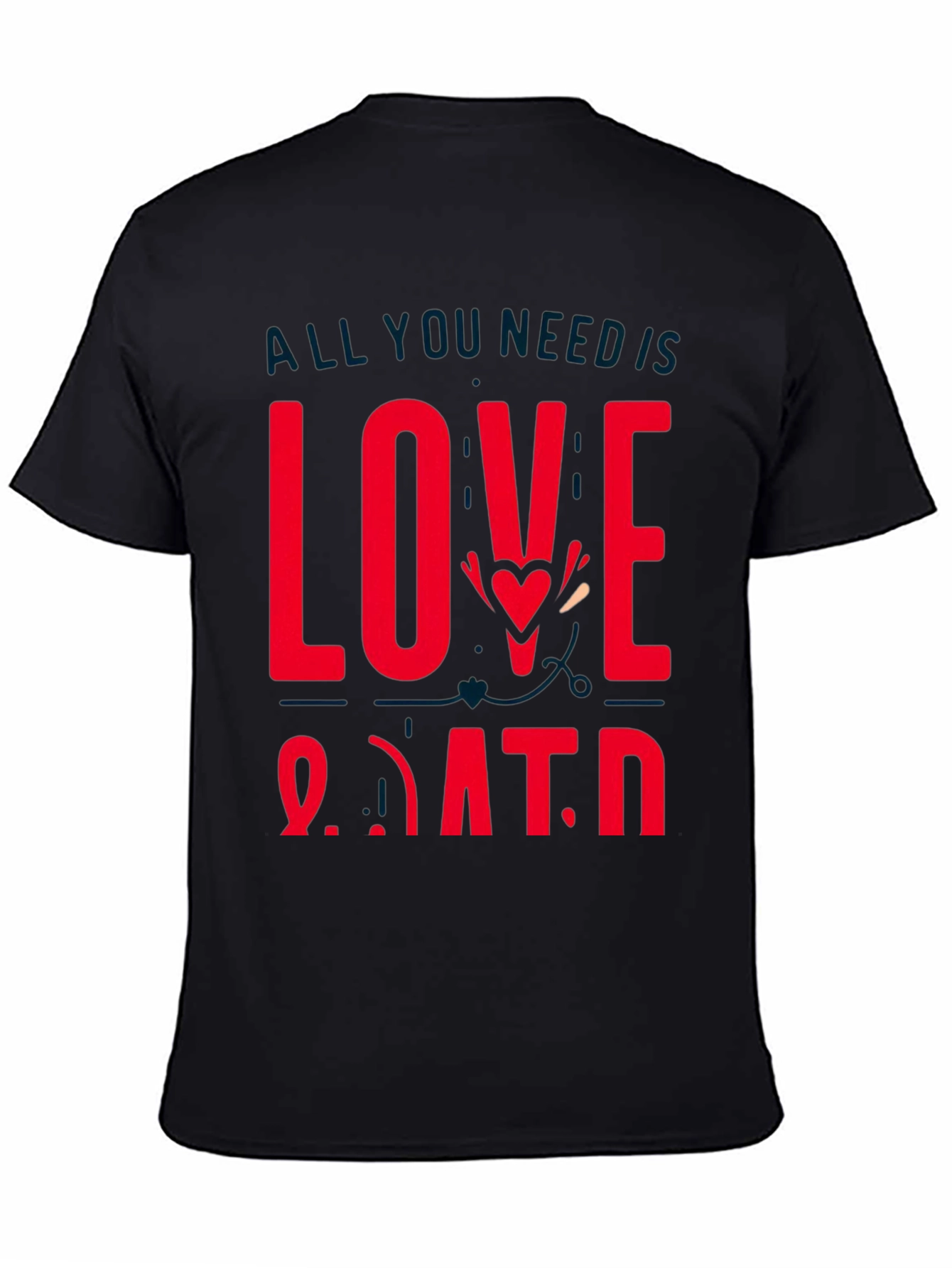 Love and Data Graphic Tee - Black Casual Shirt