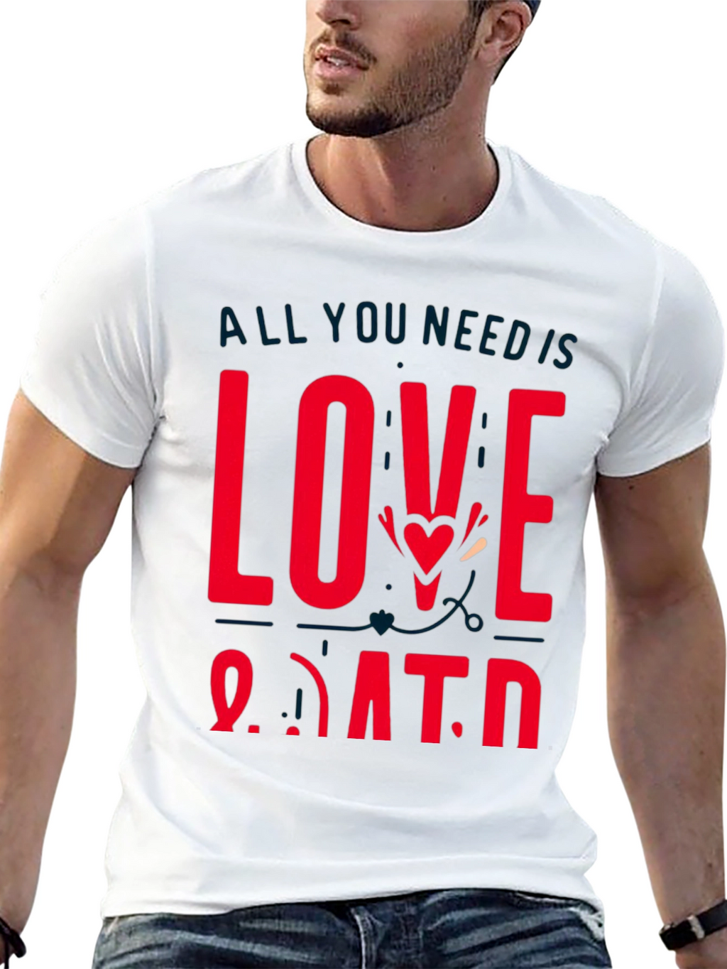 Love and Data Graphic Tee - Black Casual Shirt