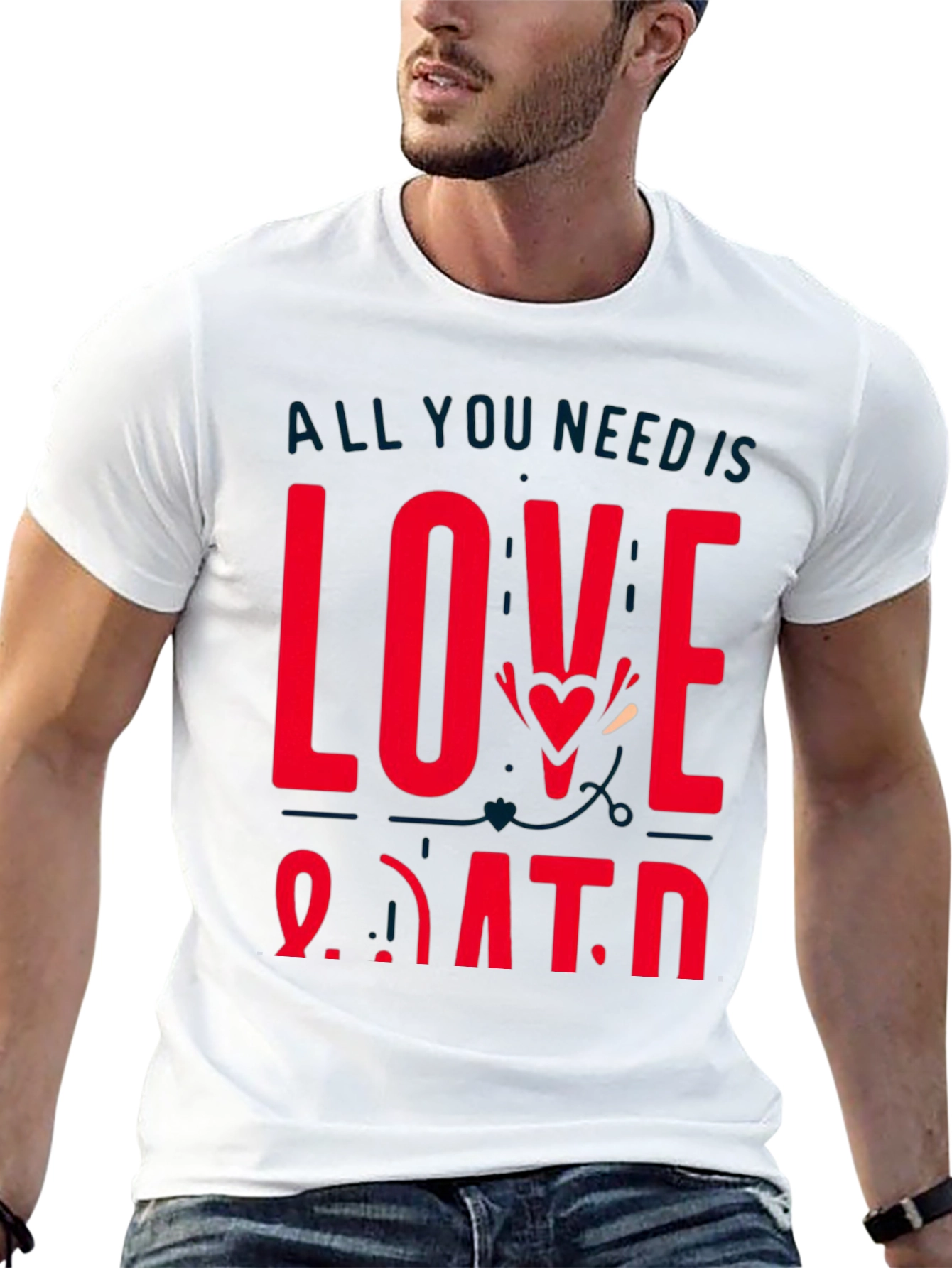 Love and Data Graphic Tee - Black Casual Shirt