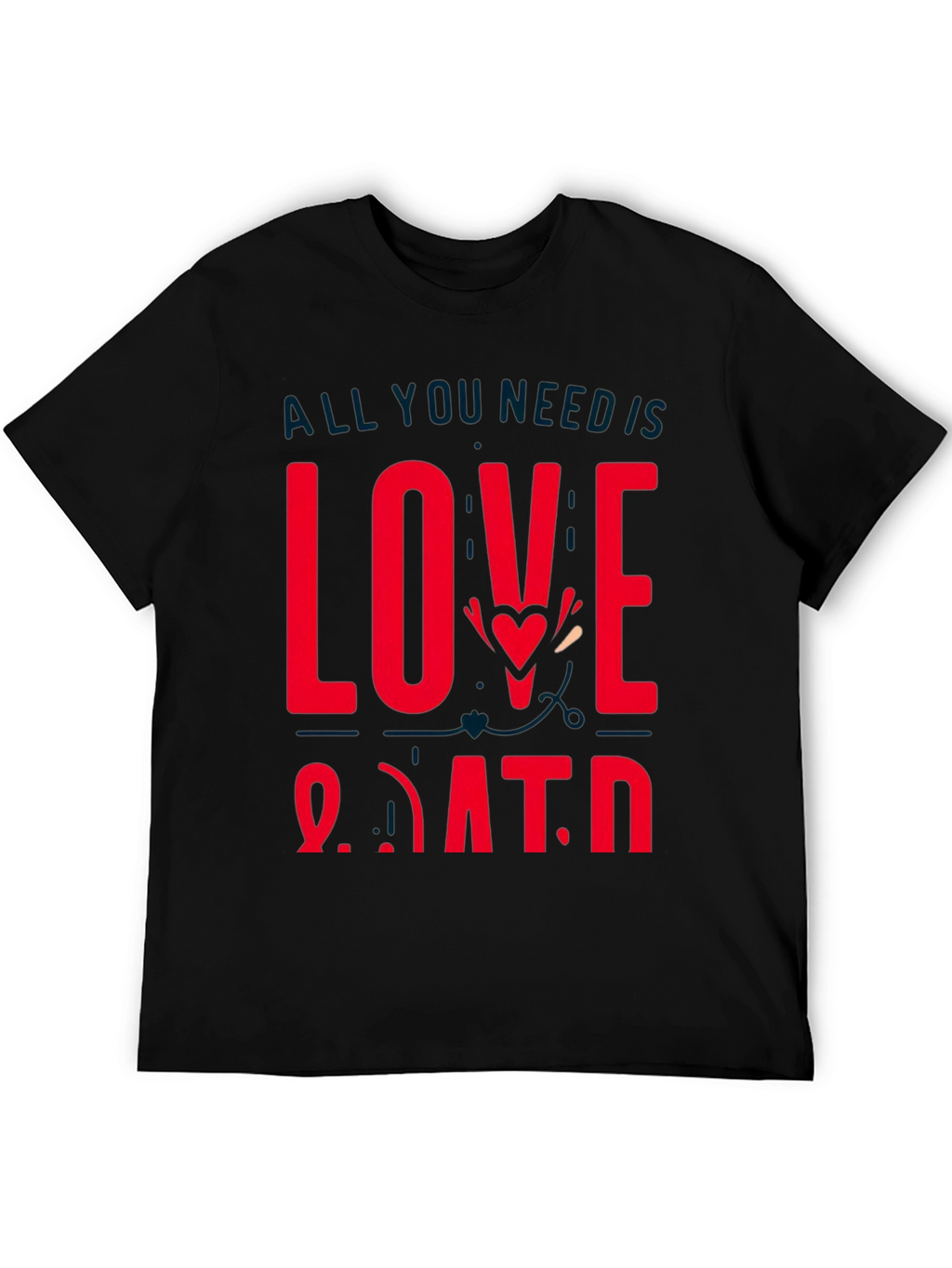 Love and Data Graphic Tee - Black Casual Shirt