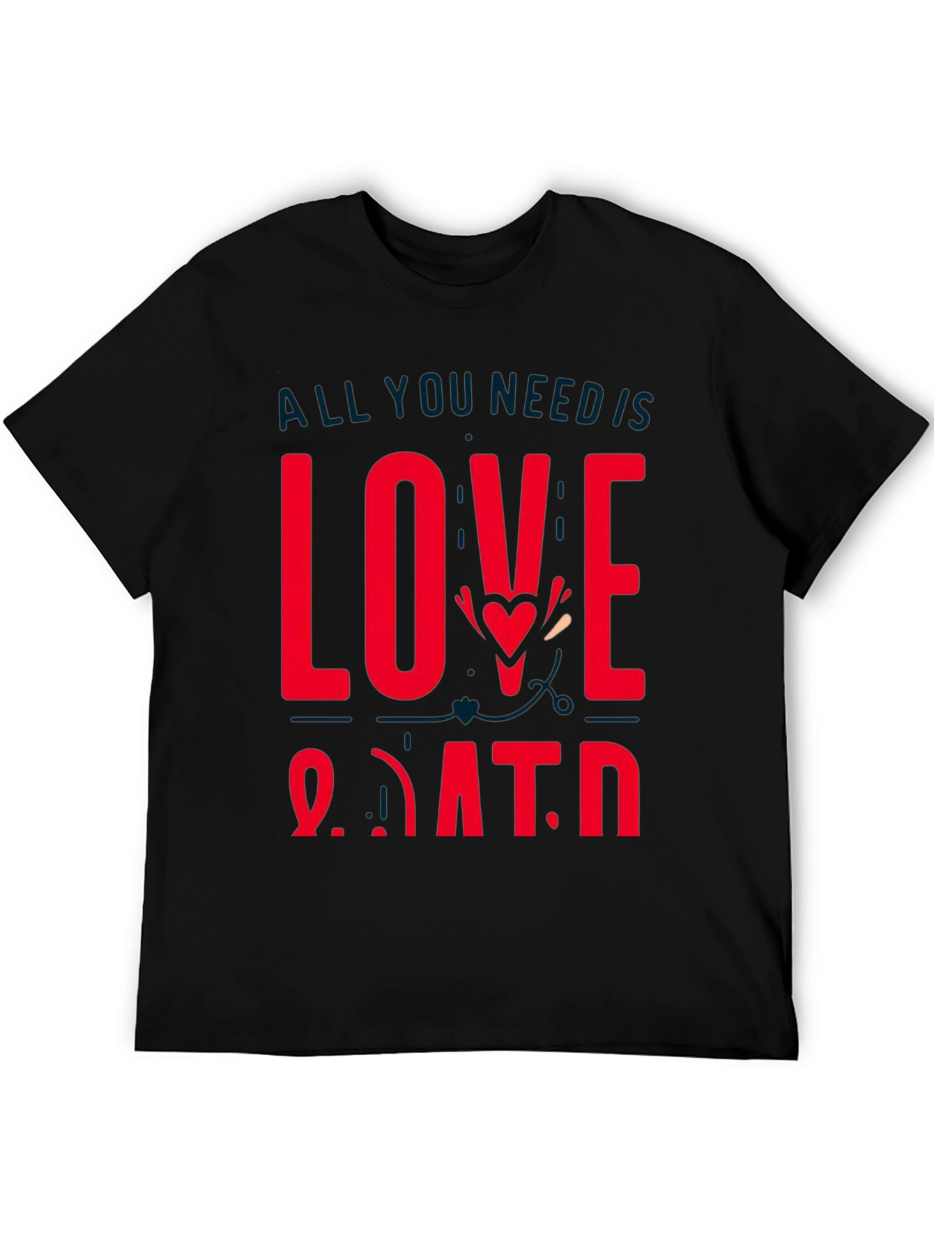 Love and Data Graphic Tee - Black Casual Shirt