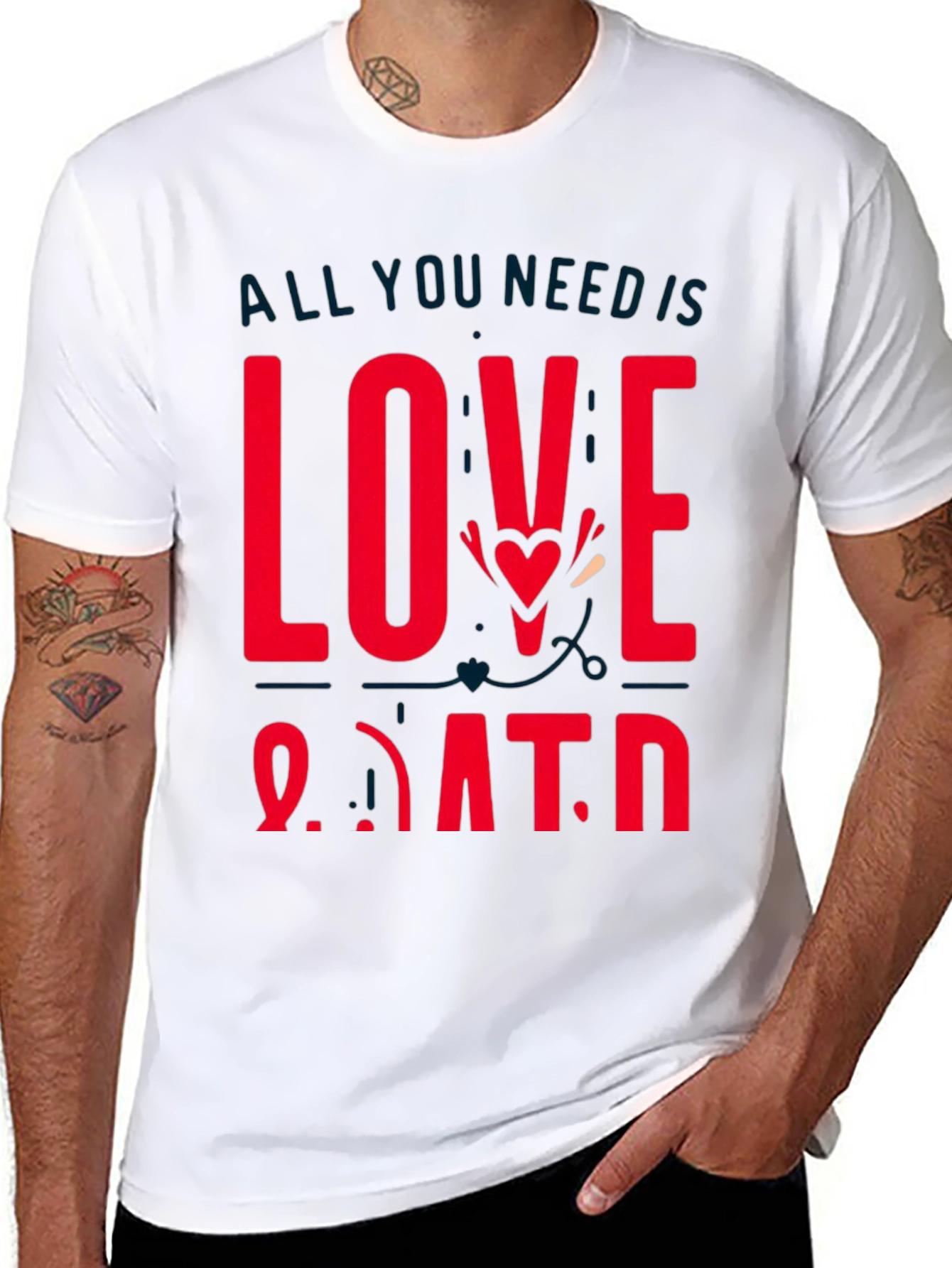 Love and Data Graphic Tee - Black Casual Shirt