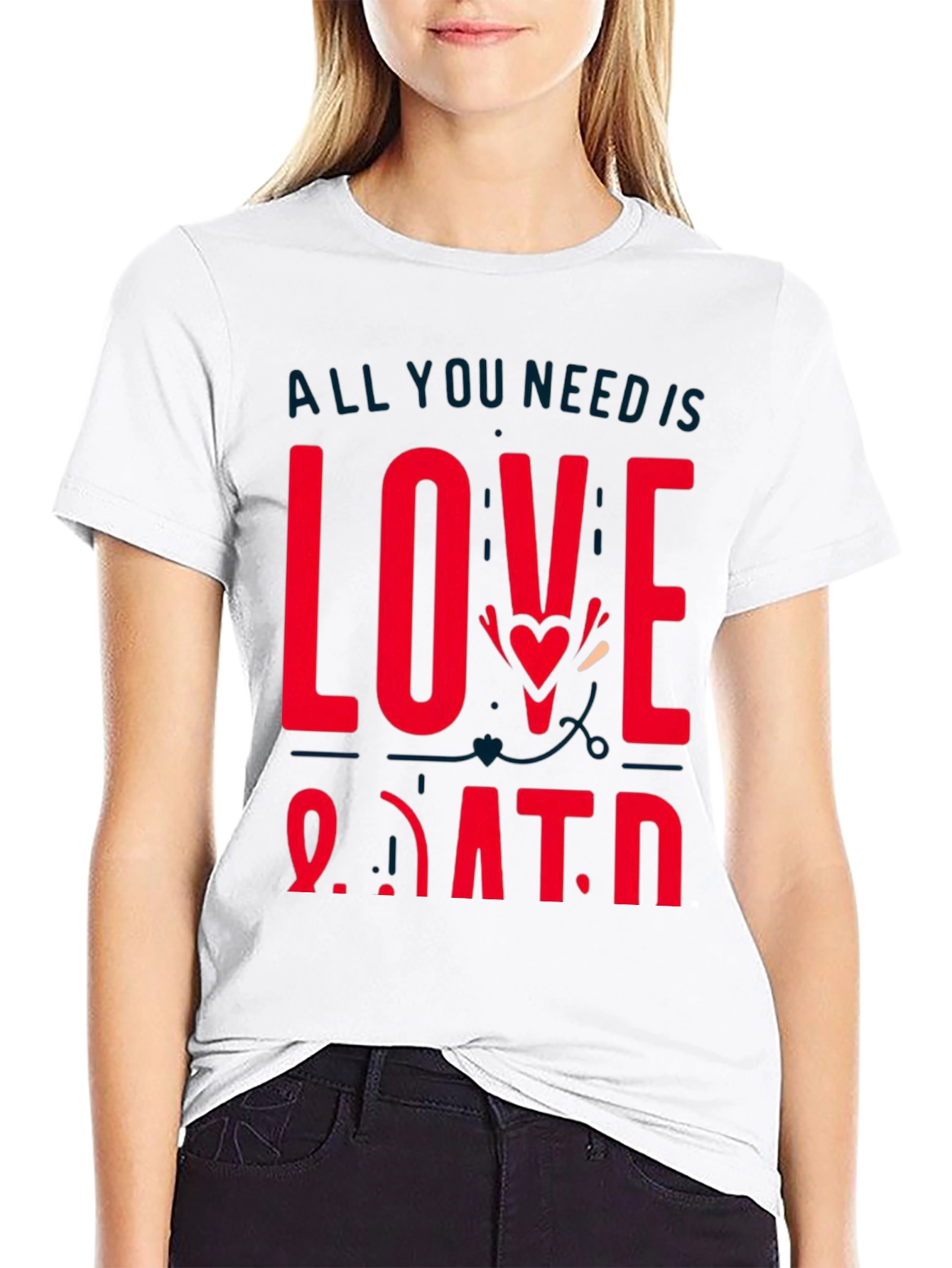 Love and Data Graphic Tee - Black Casual Shirt