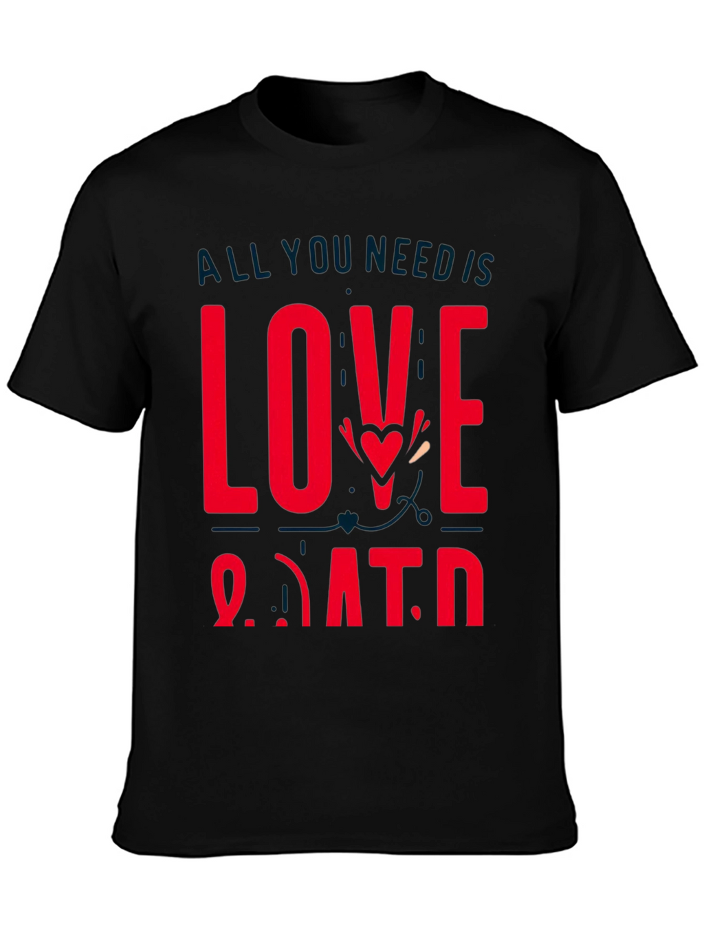 Love and Data Graphic Tee - Black Casual Shirt
