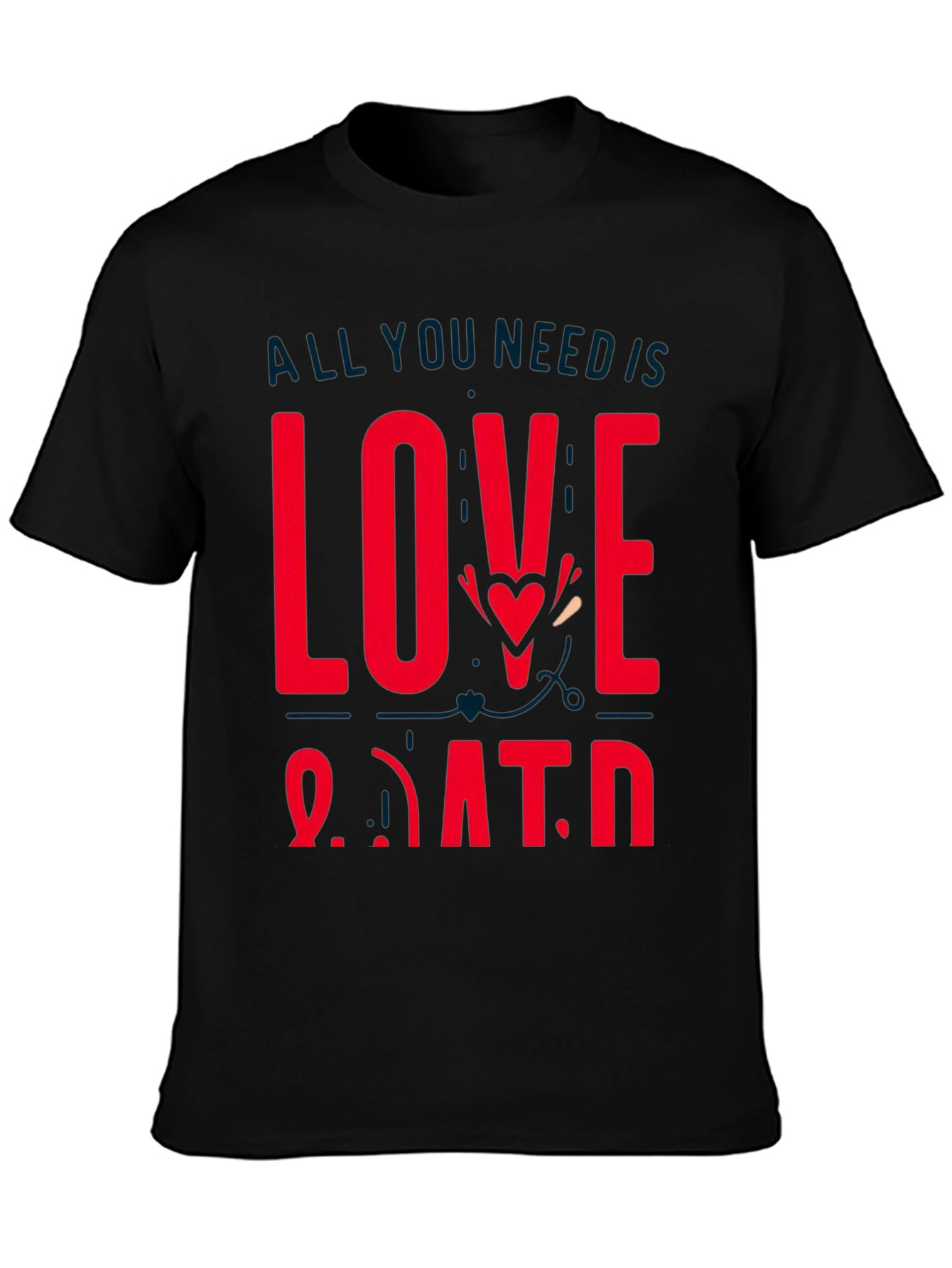 Love and Data Graphic Tee - Black Casual Shirt