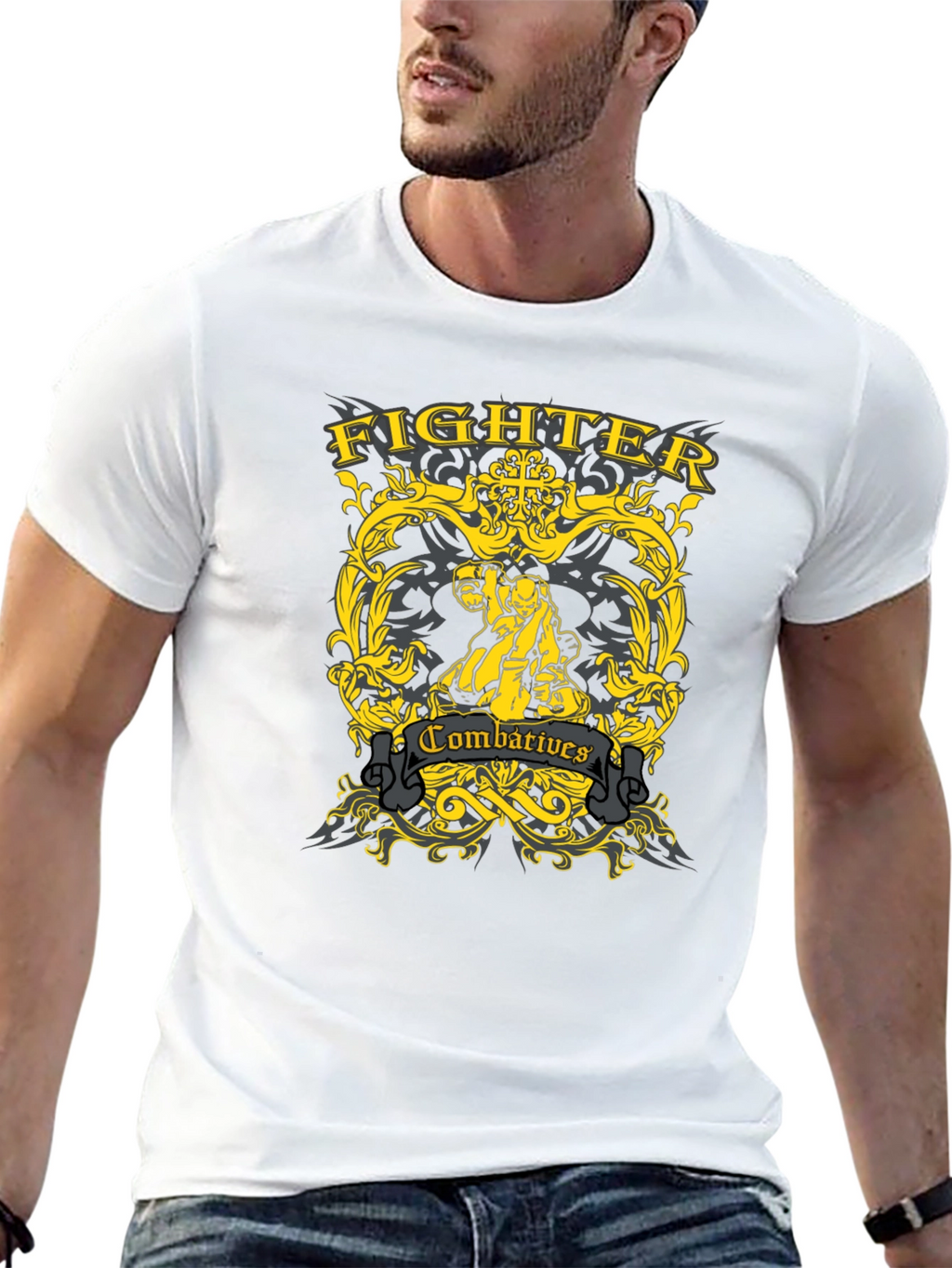 Fighter Combat T-Shirt - Martial Arts Inspired Design
