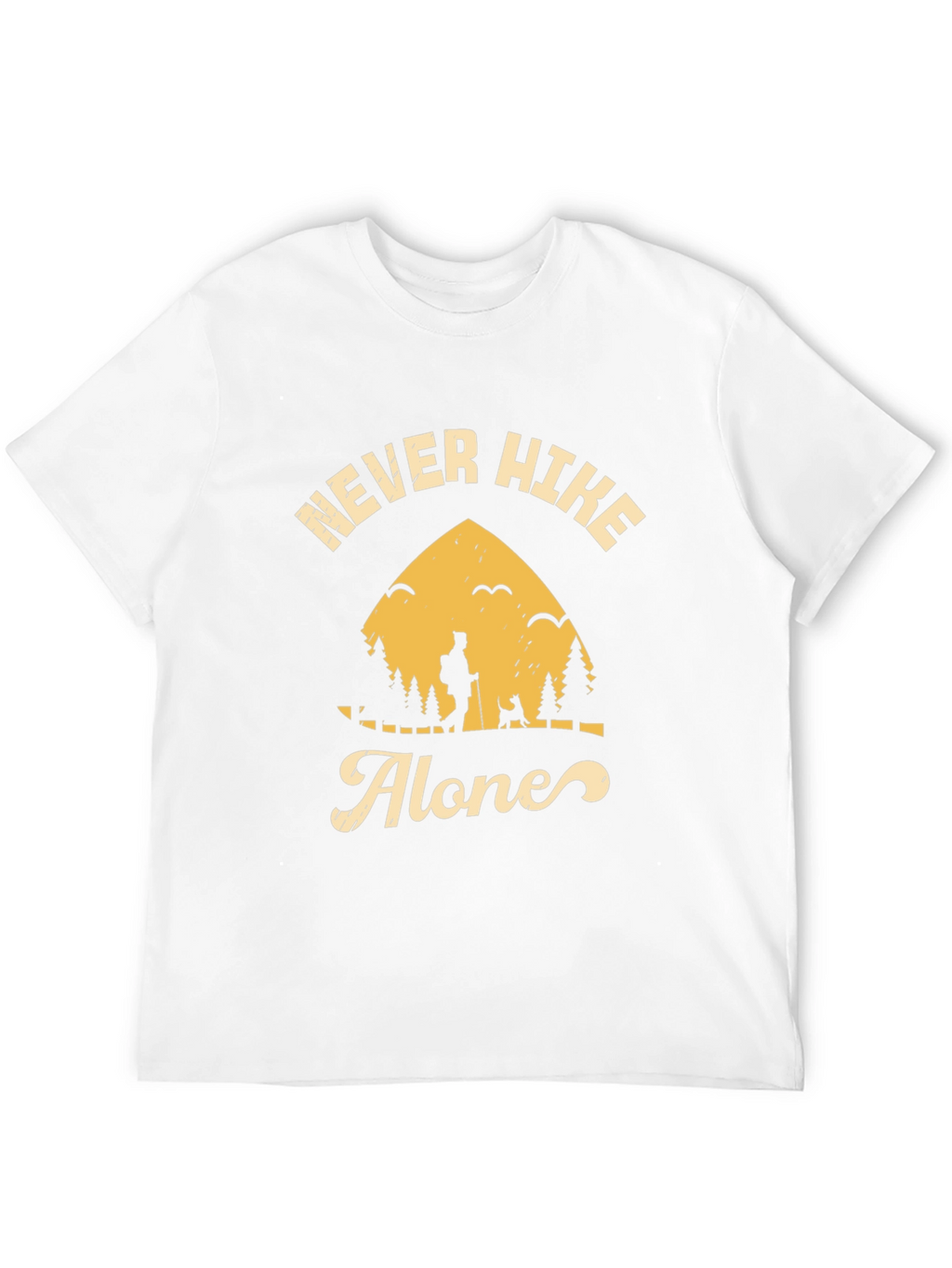 Never Hike Alone Graphic Tee - Adventure Awaits!