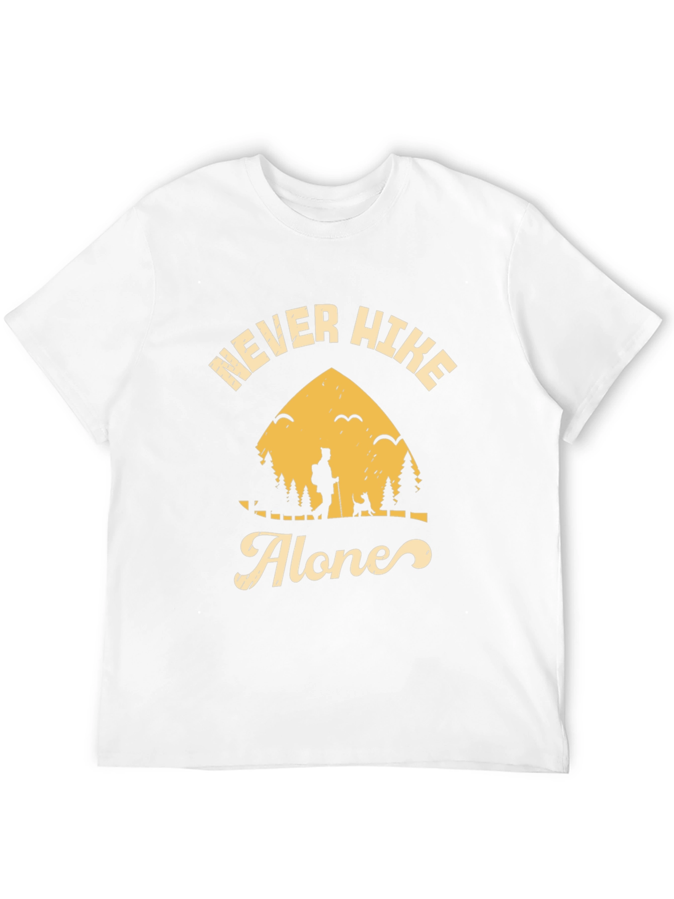 Never Hike Alone Graphic Tee - Adventure Awaits!