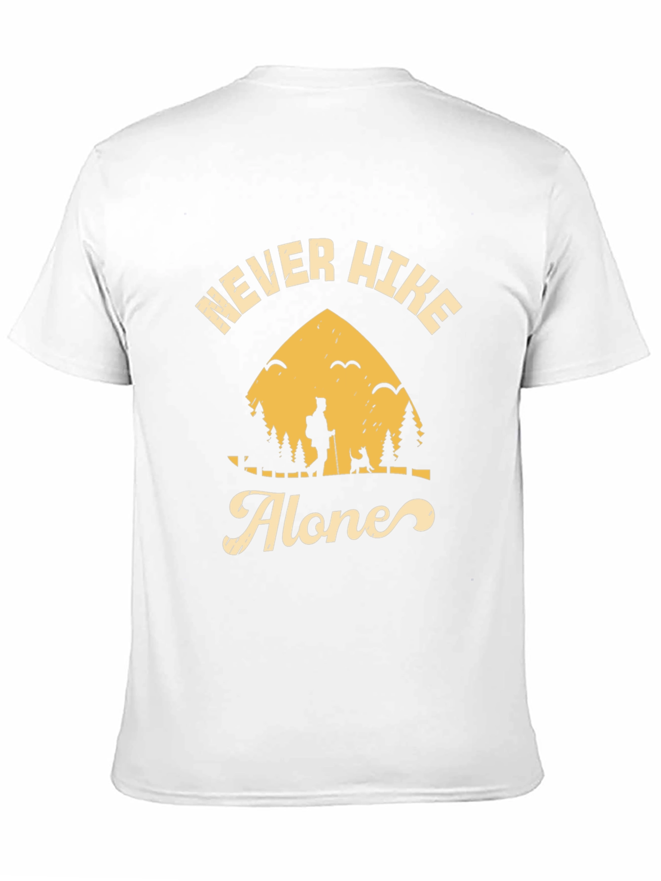 Never Hike Alone Graphic Tee - Adventure Awaits!