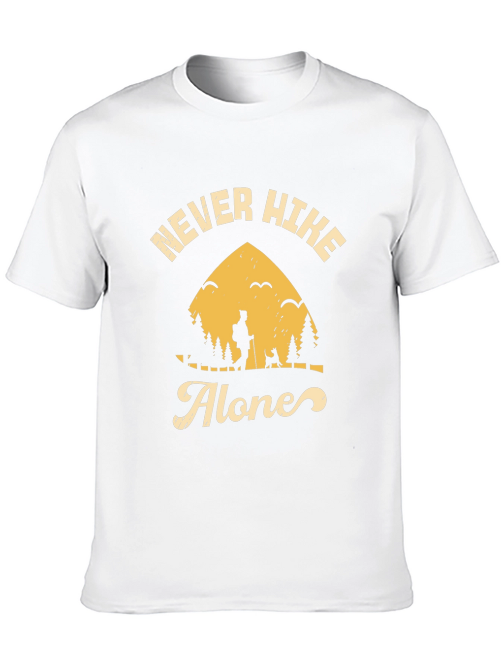 Never Hike Alone Graphic Tee - Adventure Awaits!