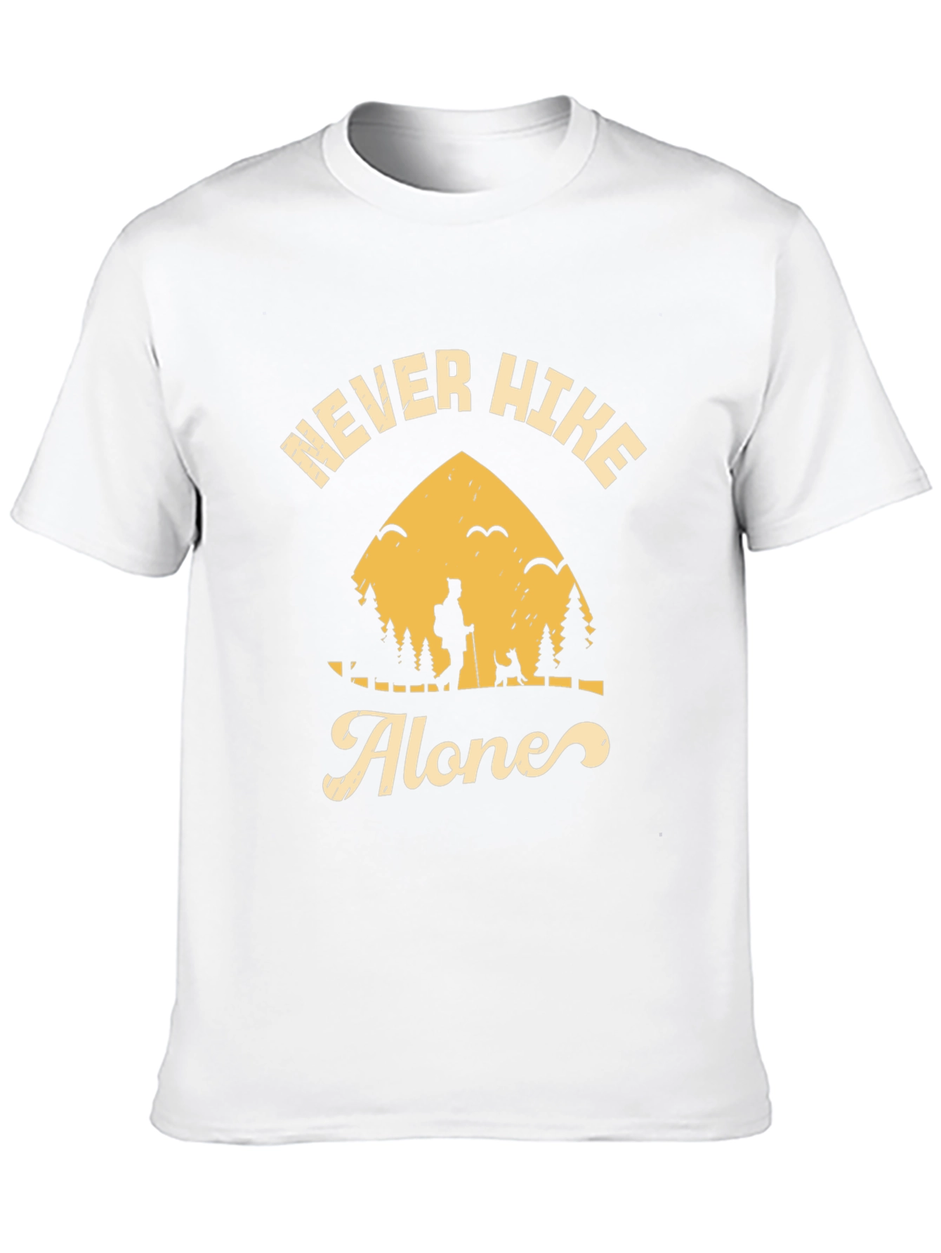 Never Hike Alone Graphic Tee - Adventure Awaits!