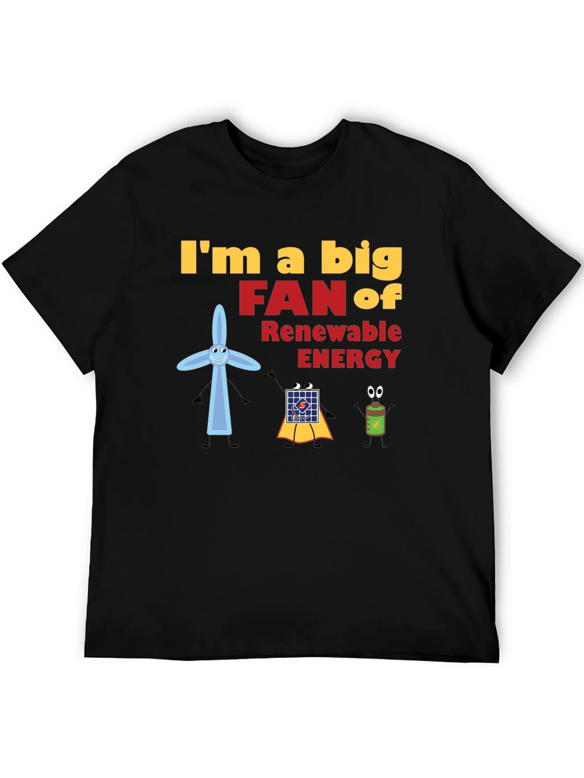Renewable Energy Fan Graphic T-Shirt