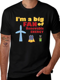 Renewable Energy Fan Graphic T-Shirt