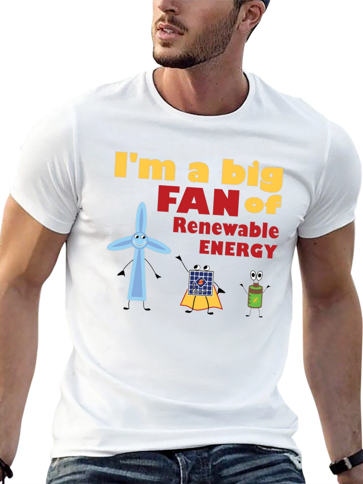 Renewable Energy Fan Graphic T-Shirt
