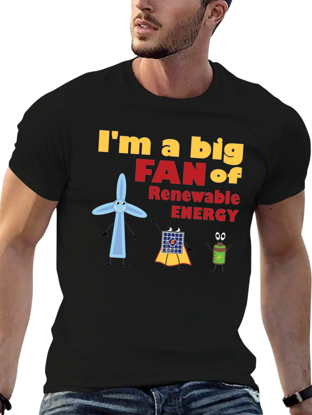 Renewable Energy Fan Graphic T-Shirt
