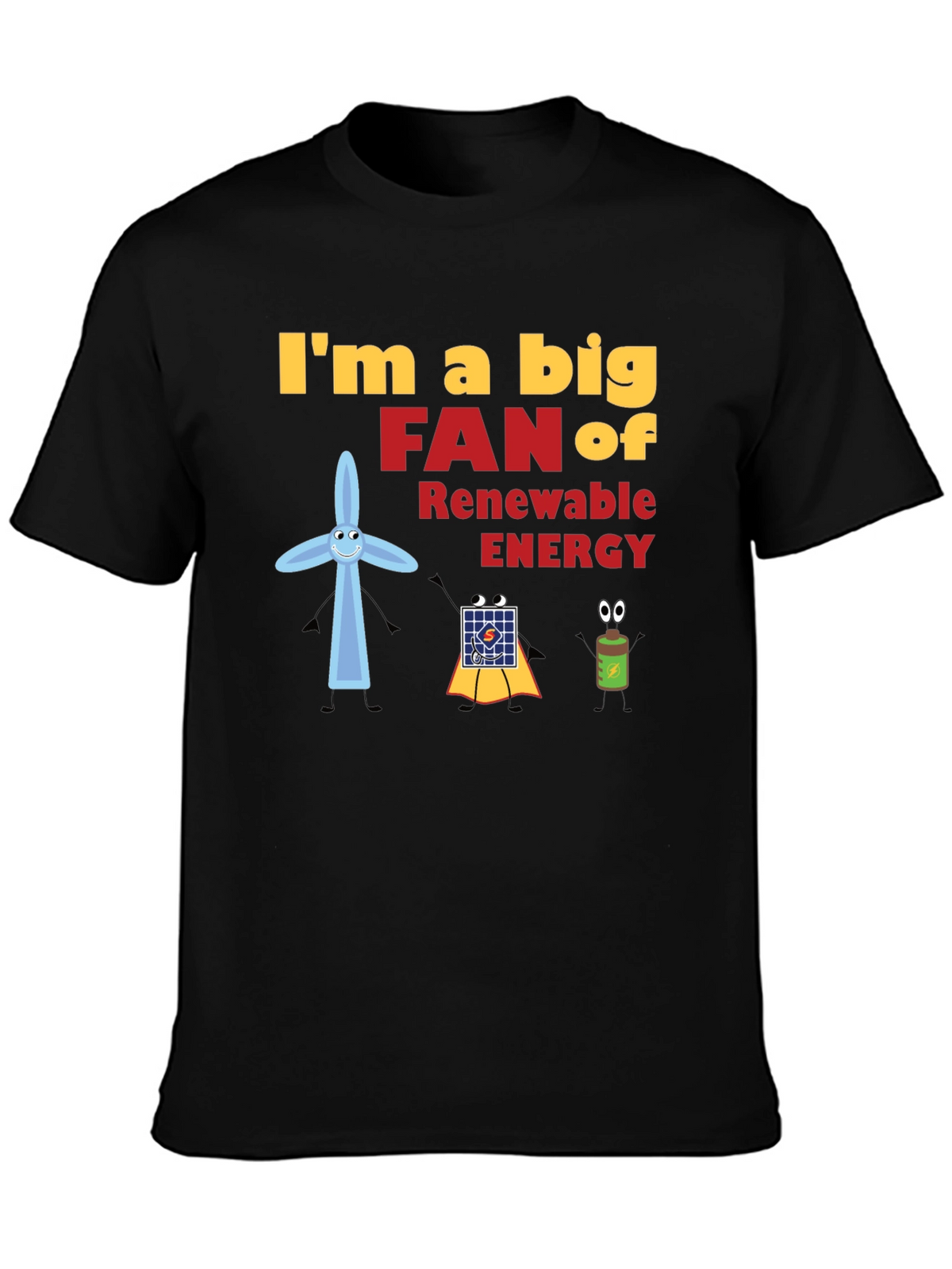 Renewable Energy Fan Graphic T-Shirt