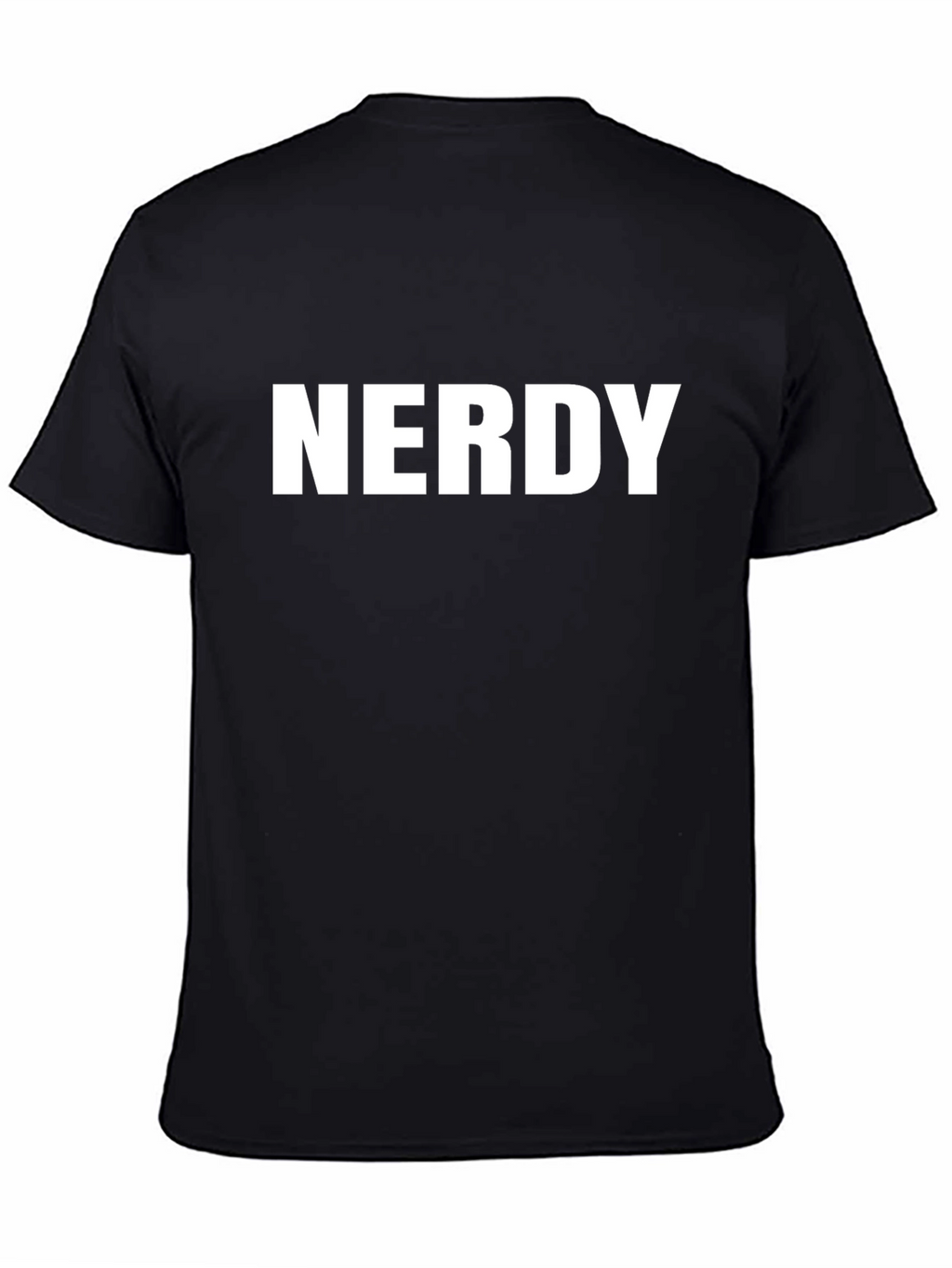 Nerdy Graphic Black T-Shirt