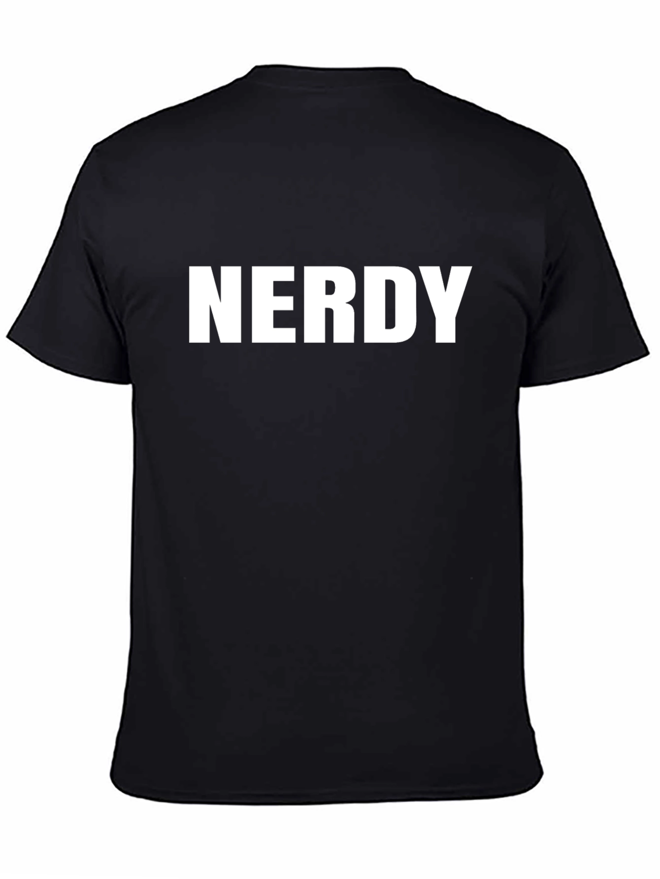 Nerdy Graphic Black T-Shirt