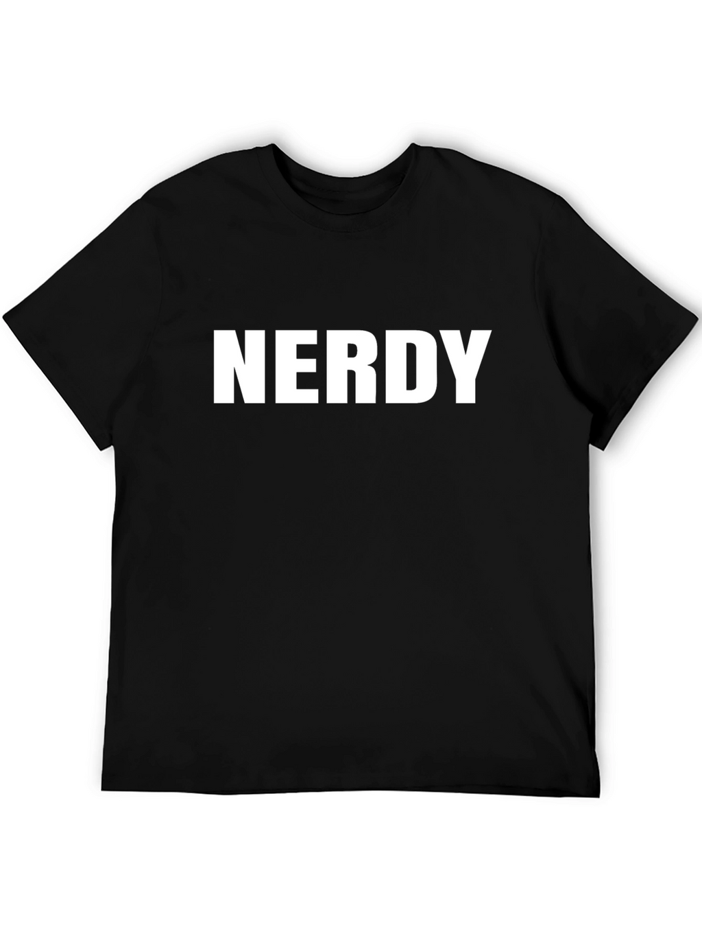 Nerdy Graphic Black T-Shirt