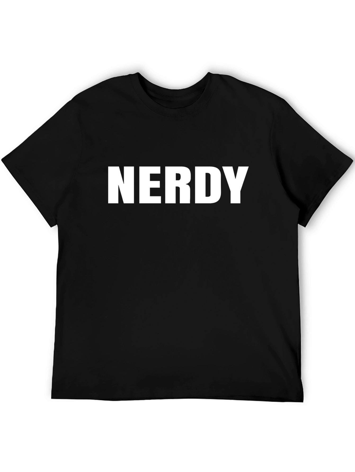 Nerdy Graphic Black T-Shirt