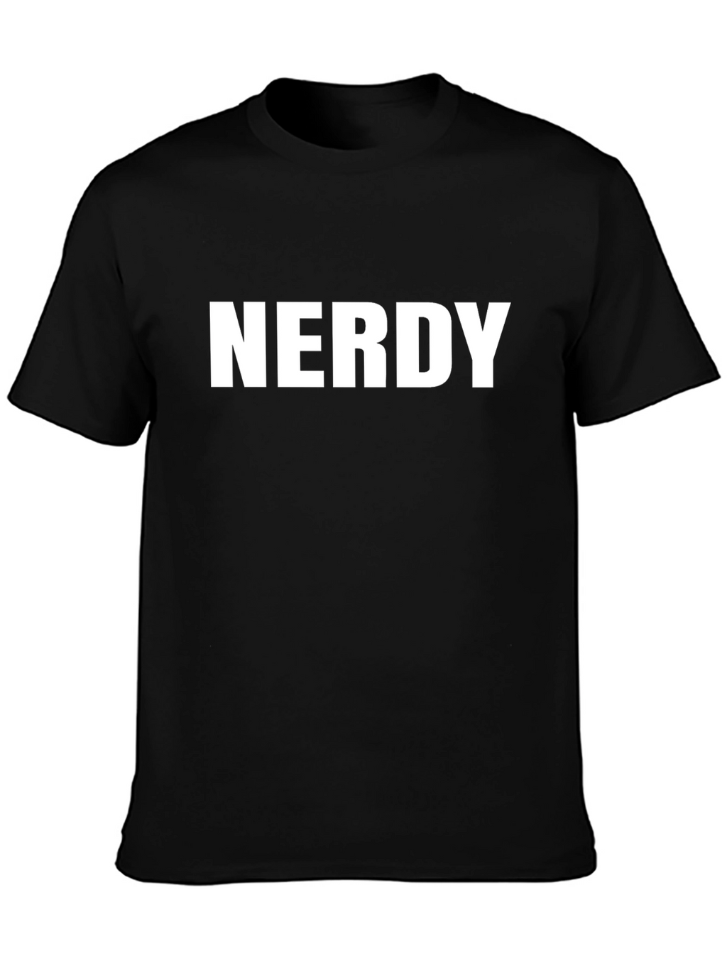 Nerdy Graphic Black T-Shirt
