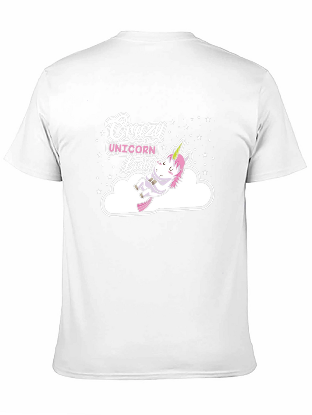 Crazy Unicorn Lady Black T-Shirt