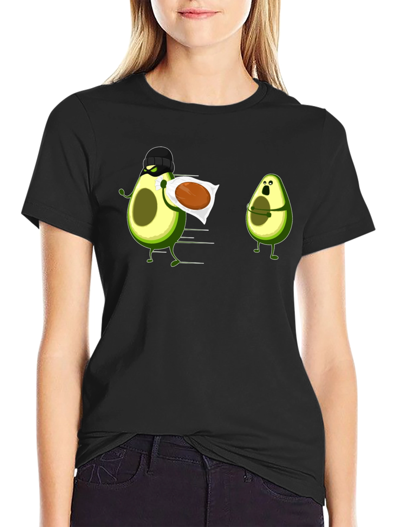 Avocado Thief Graphic Tee - Funny Fruit Humor