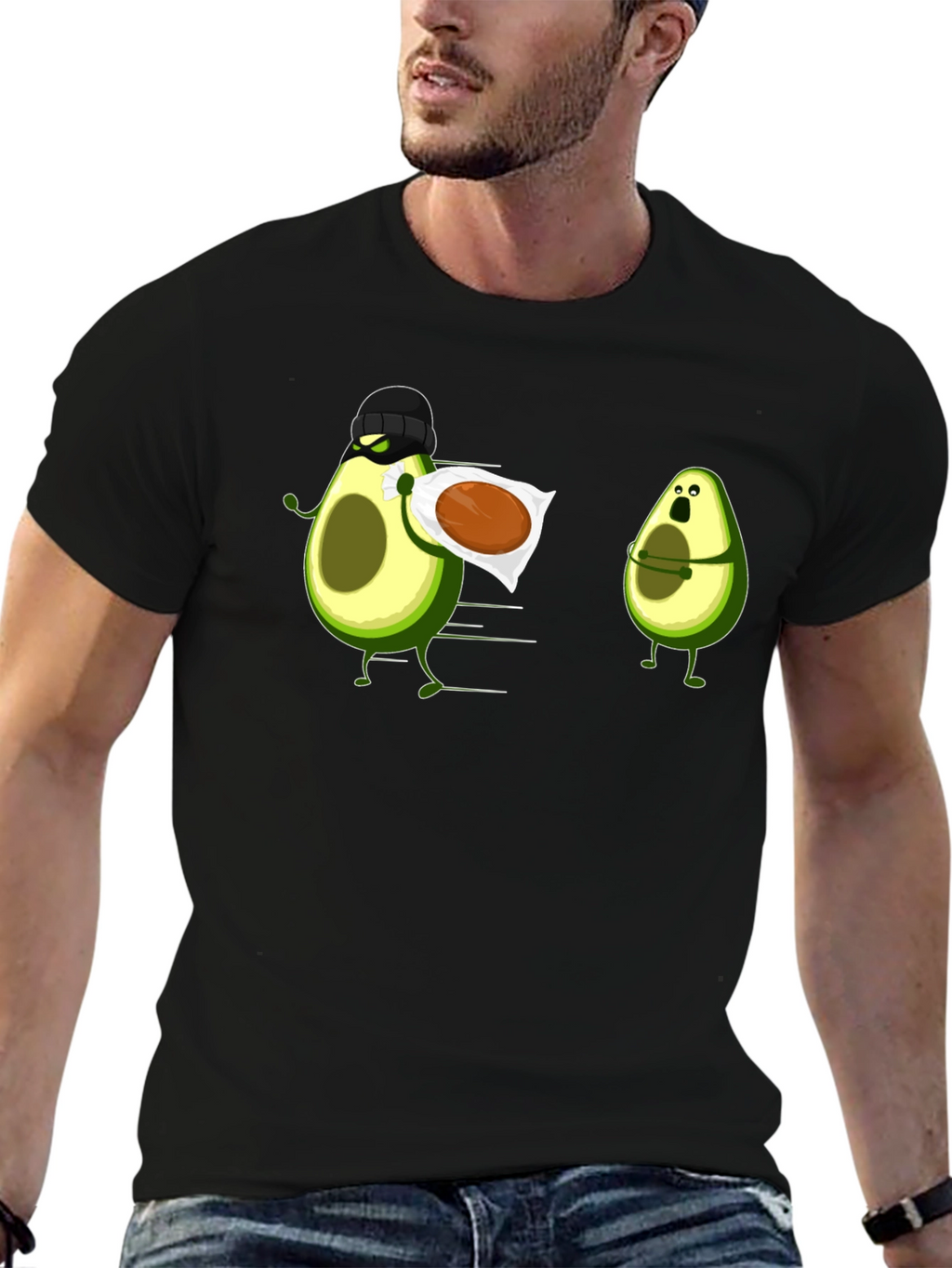 Avocado Thief Graphic Tee - Funny Fruit Humor