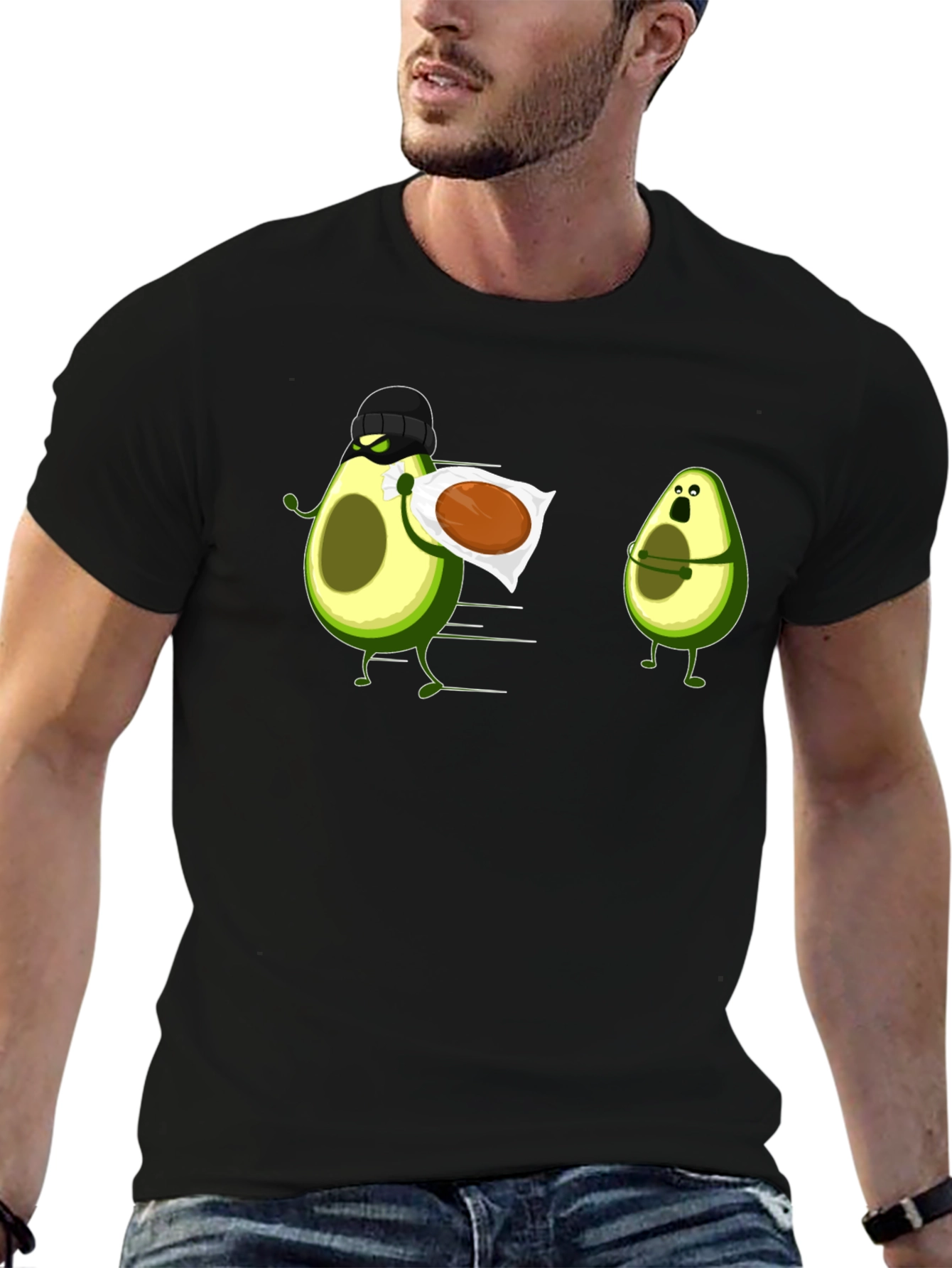 Avocado Thief Graphic Tee - Funny Fruit Humor