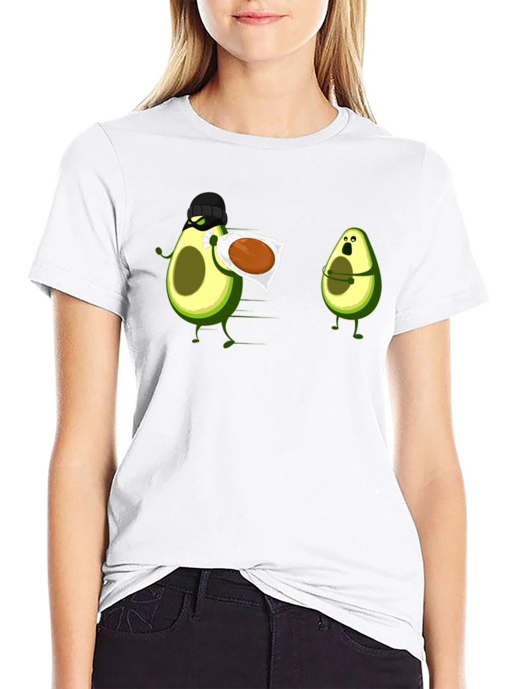Avocado Thief Graphic Tee - Funny Fruit Humor