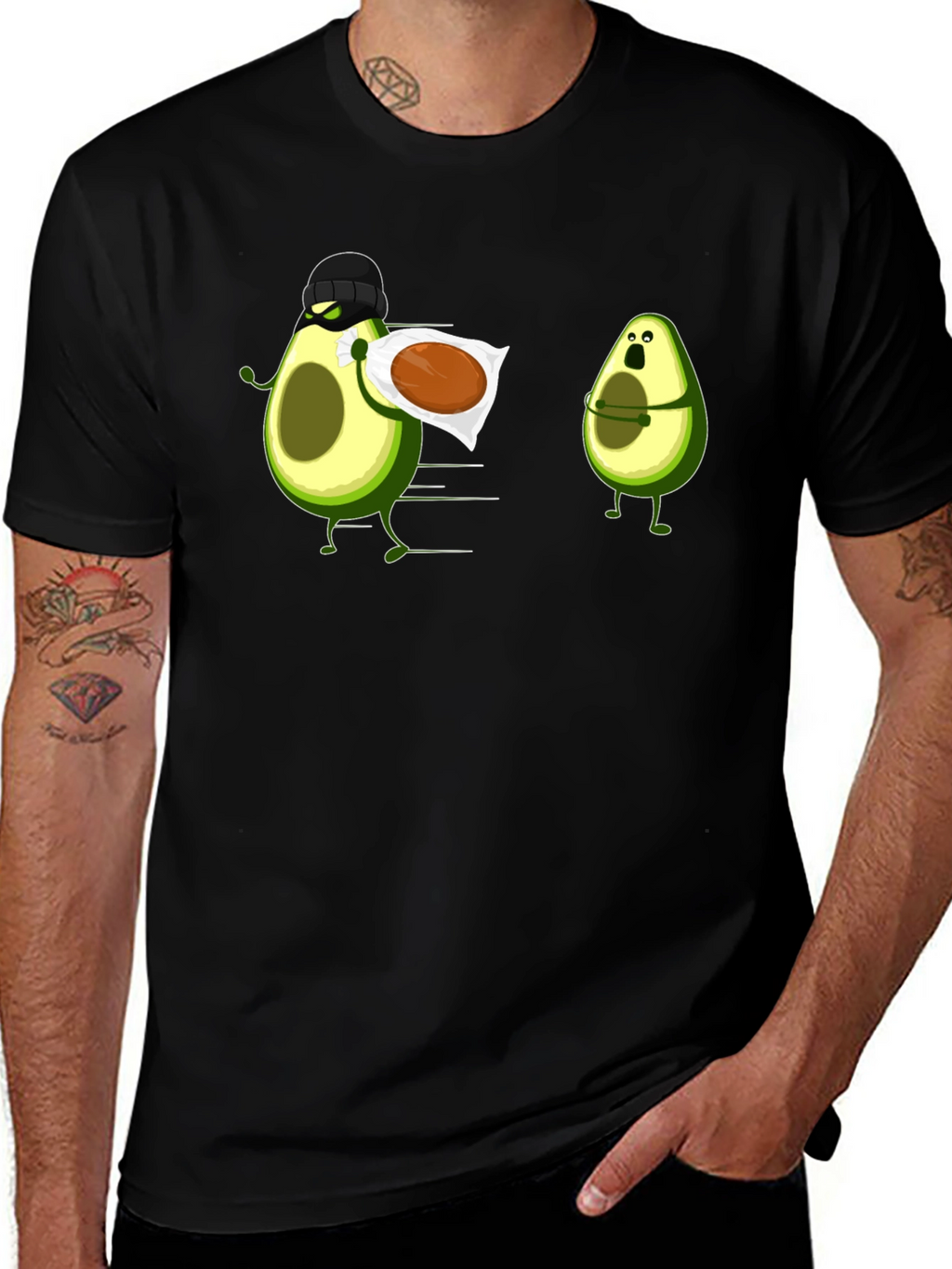 Avocado Thief Graphic Tee - Funny Fruit Humor